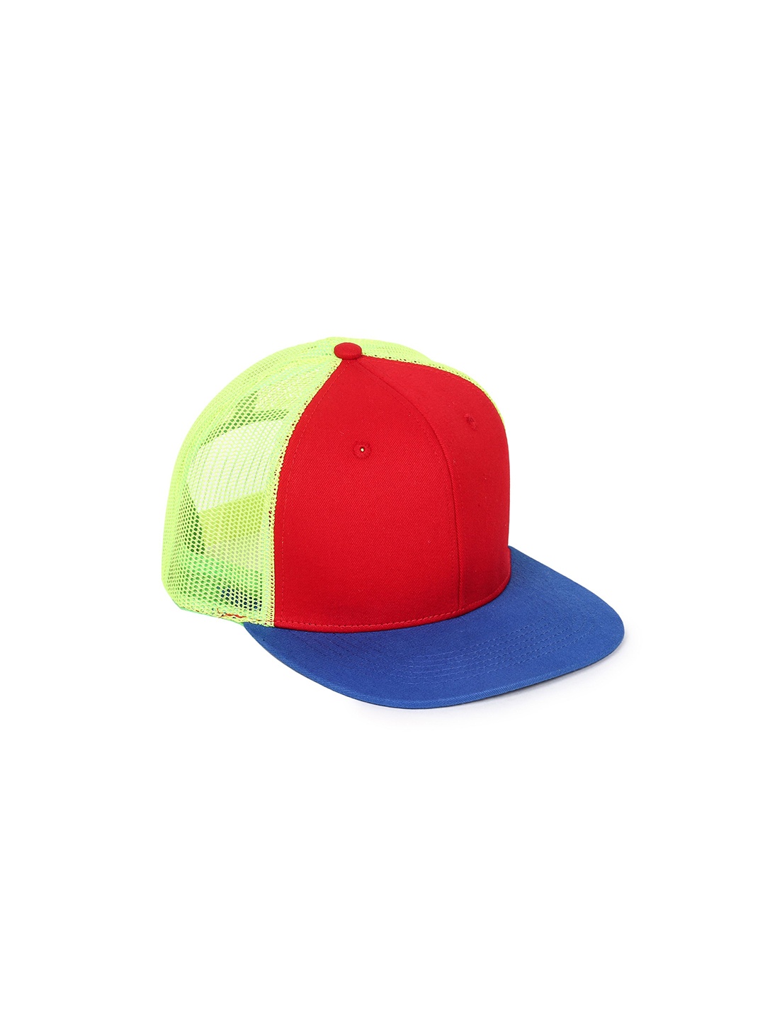 

KOLOROBIA Unisex Cotton Visor Cap, Red