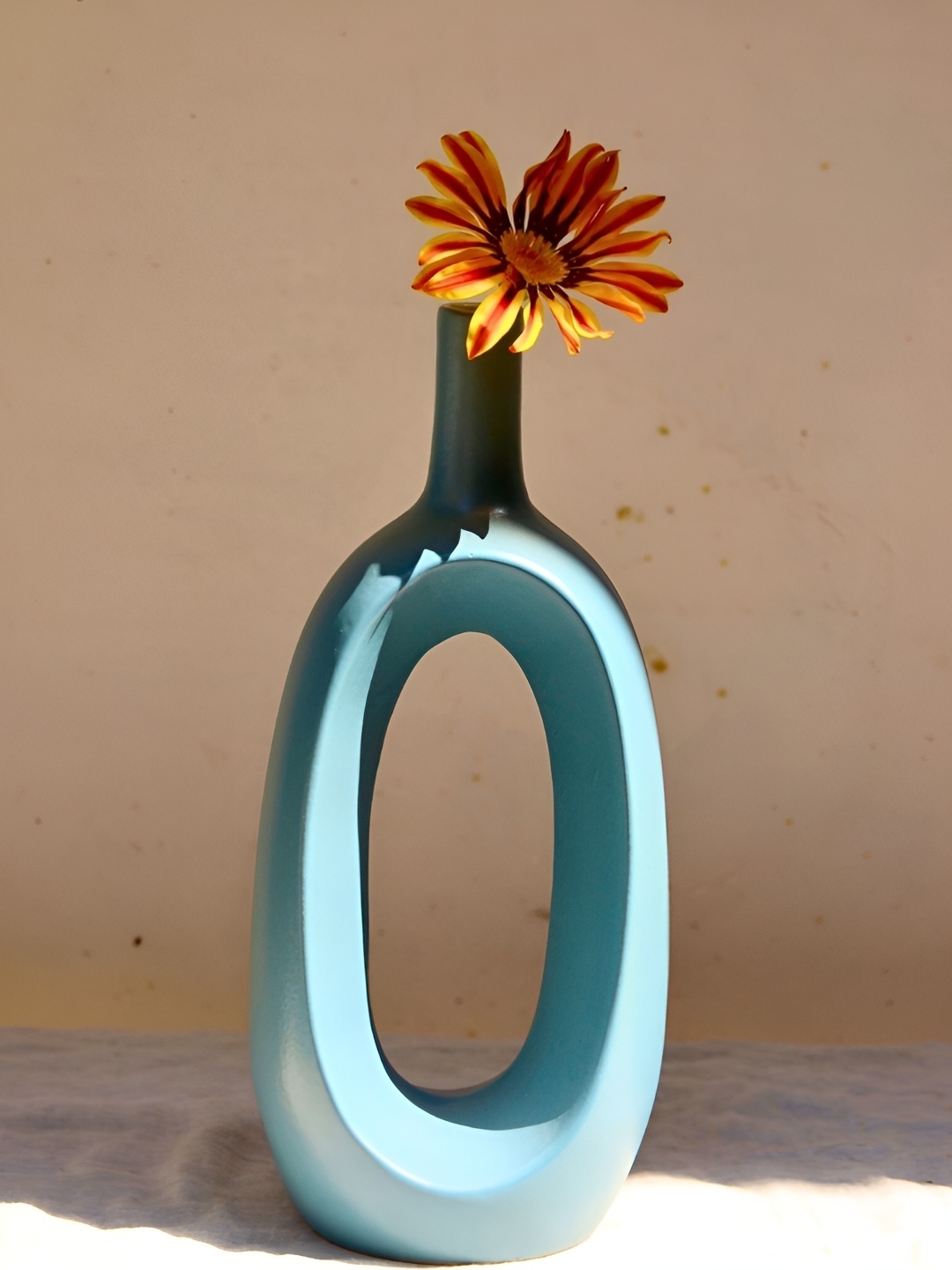 

WEAVING HOMES Grey Ceramic Glossy Vase