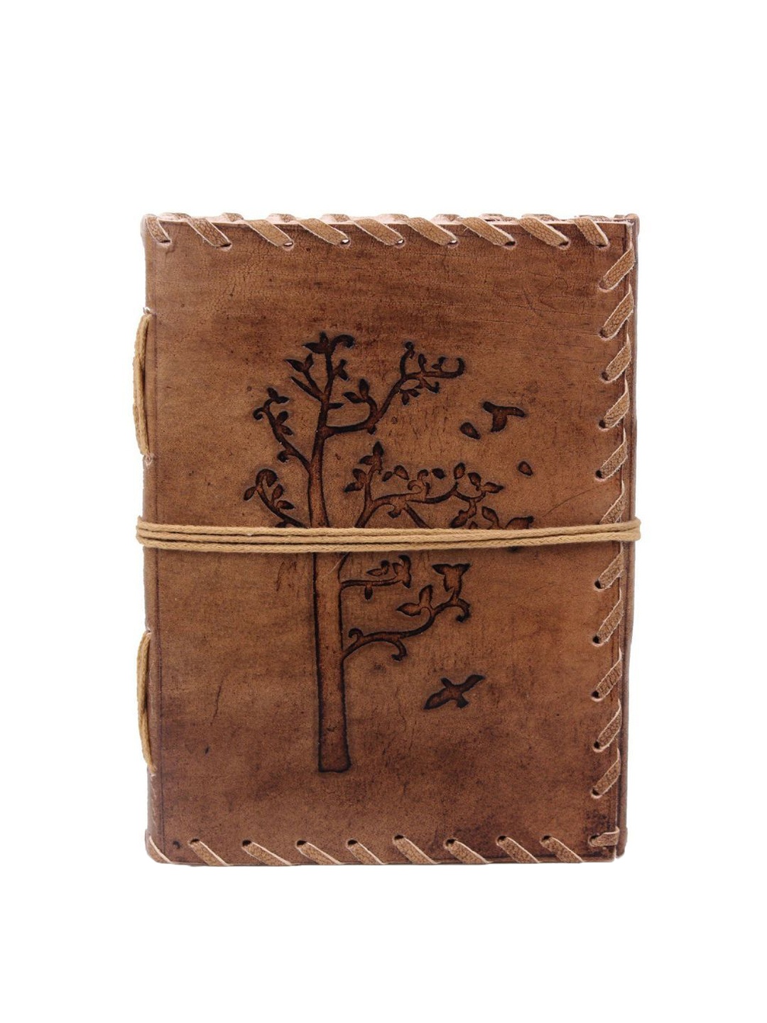 

MaheTri Self Design Leather Diary, Tan