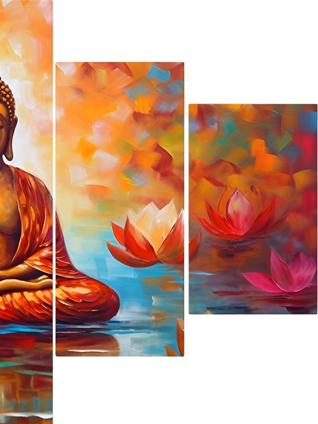 

SCPmarts Red & Orange 5 Pieces Religious Wall Arts