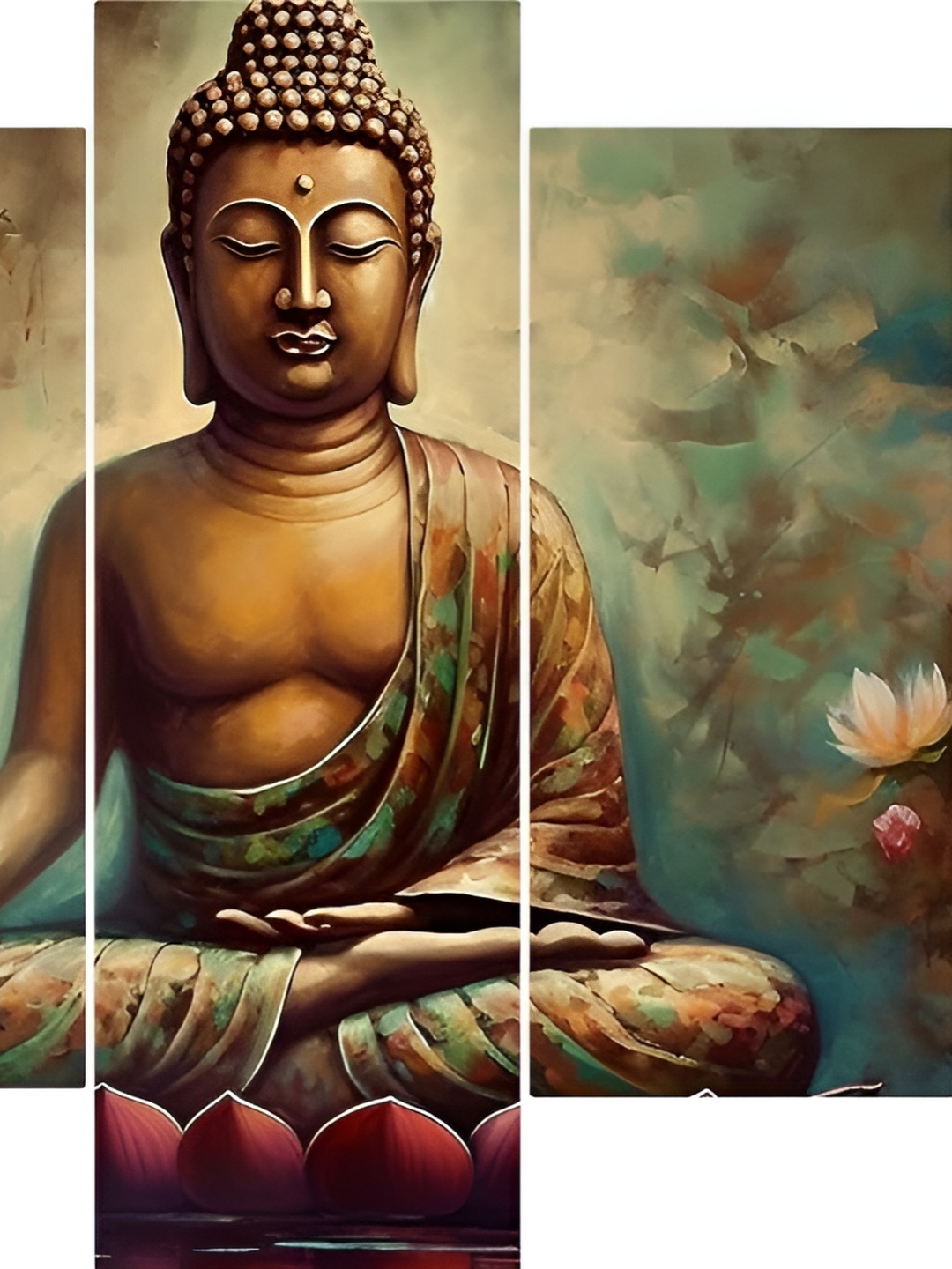 

SCPmarts Brown & Green 5 Pieces Religious Wall Arts