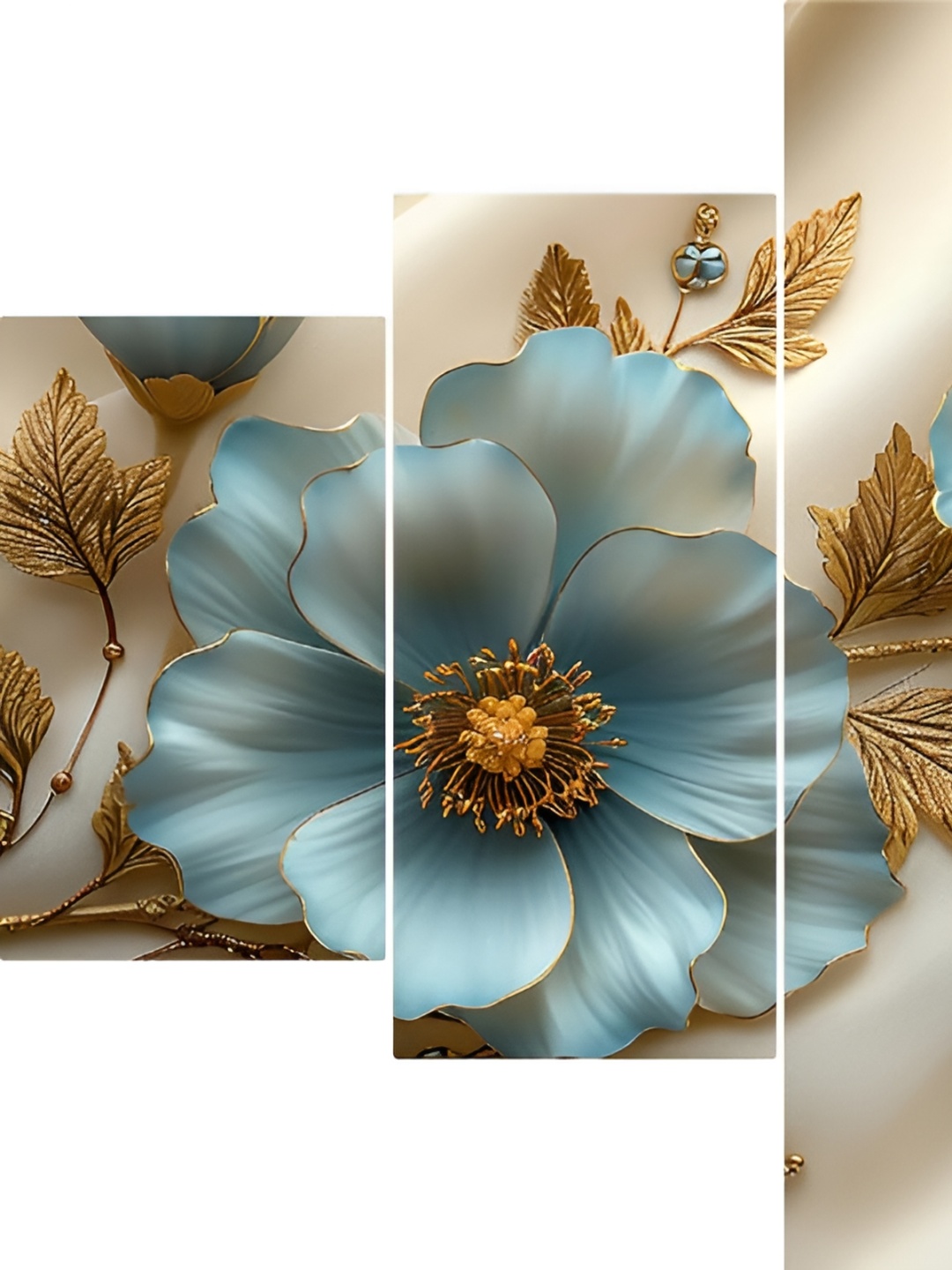 

SCPmarts Blue & Yellow 5 Pieces Floral & Botanical Wall Arts