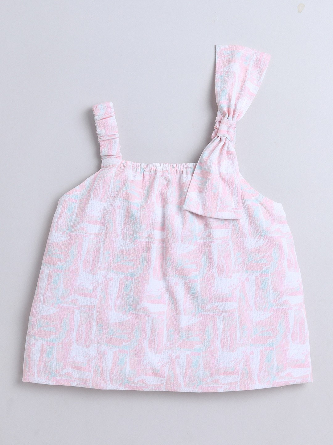

YK Girls Printed Top with Trousers, Pink