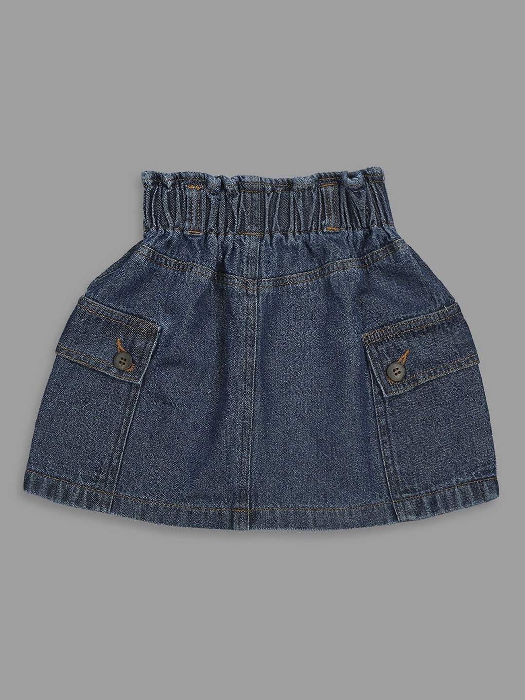 

Actuel Girls Pure Cotton A-line Mini Skirts, Blue
