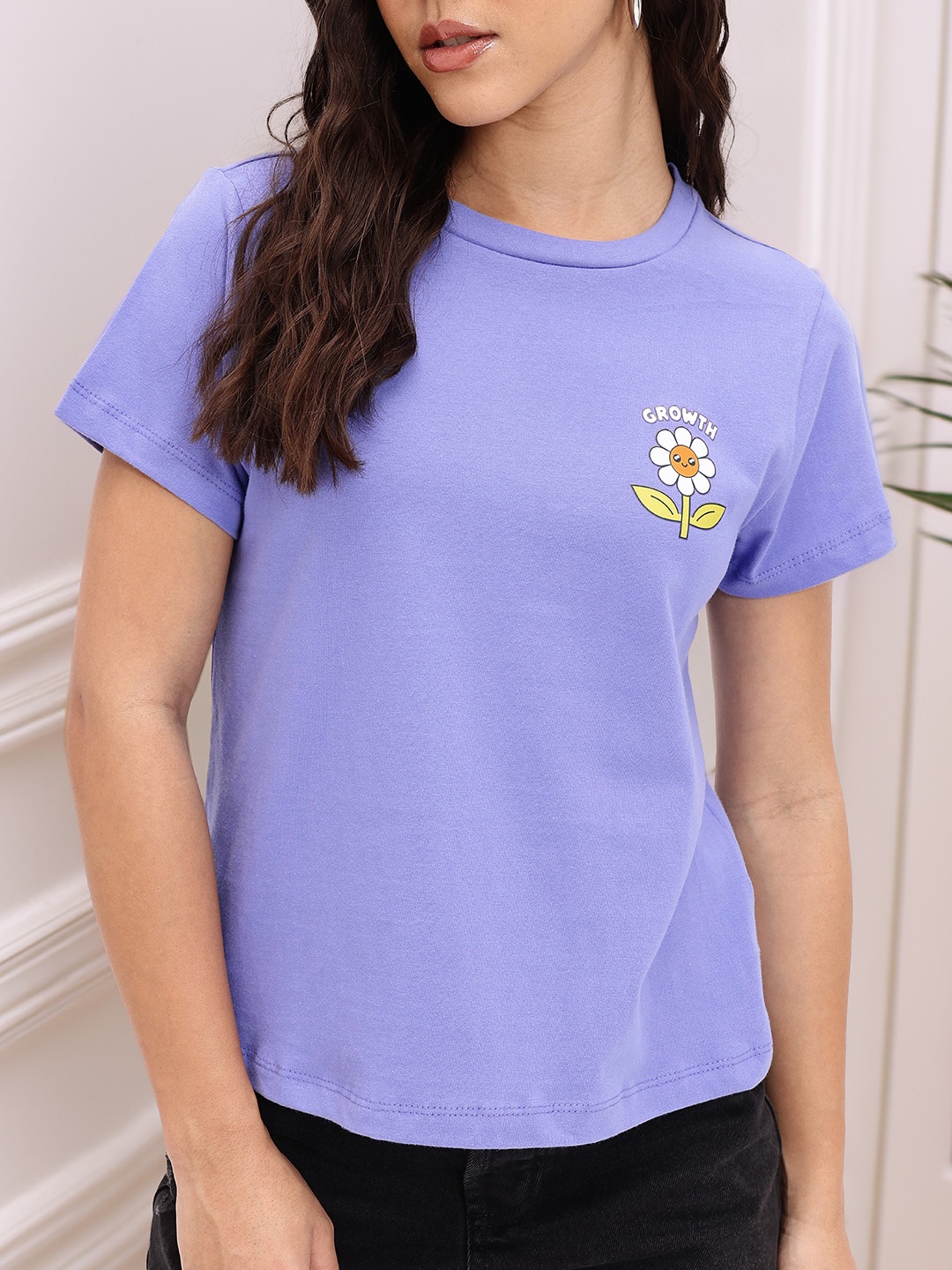 

DressBerry Minimal Flower Power T-shirt, Violet