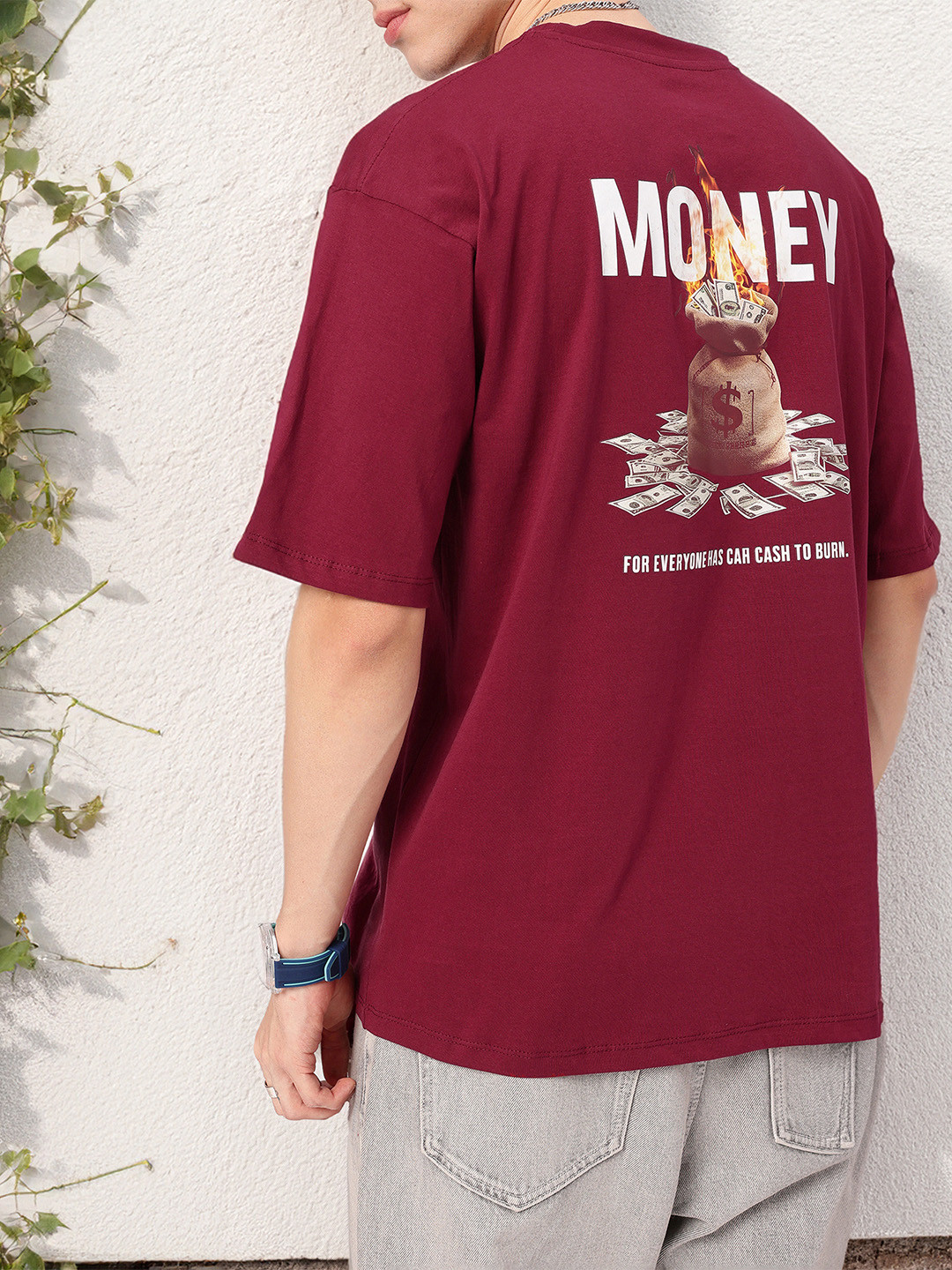 

Kook N Keech Every Mile Is A Memory Oversized T-shirt, Maroon