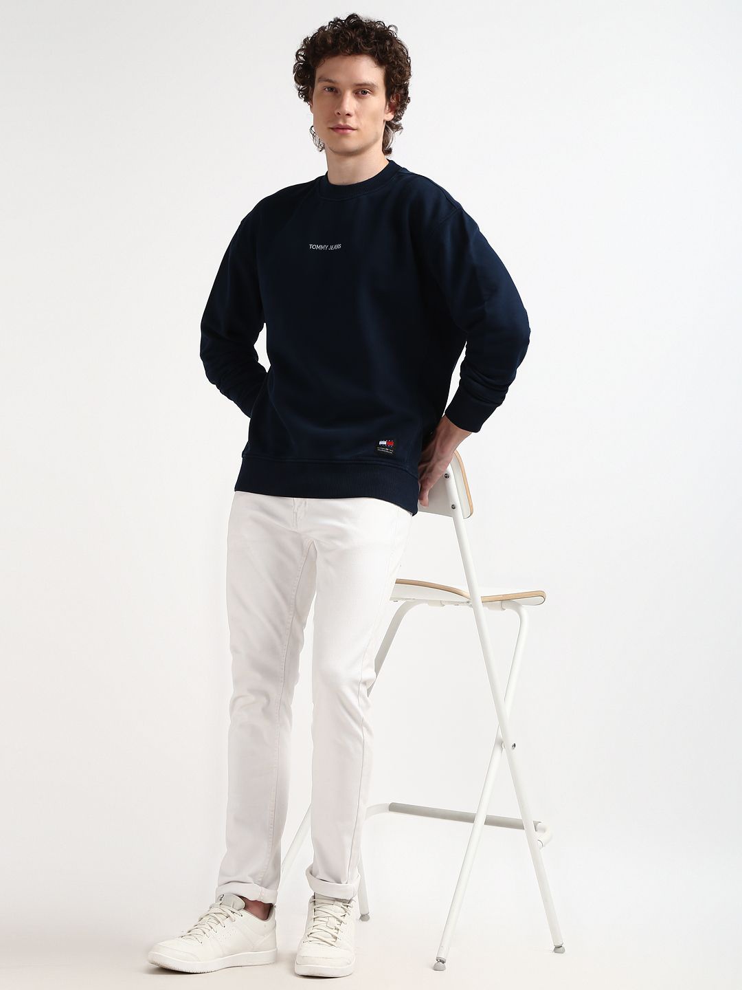 

Tommy Hilfiger Round Neck Pullover Sweatshirt, Navy blue