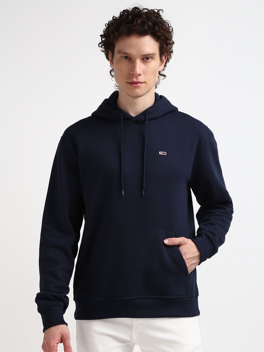 

Tommy Hilfiger Long Sleeves Hooded Pullover Sweatshirt, Navy blue