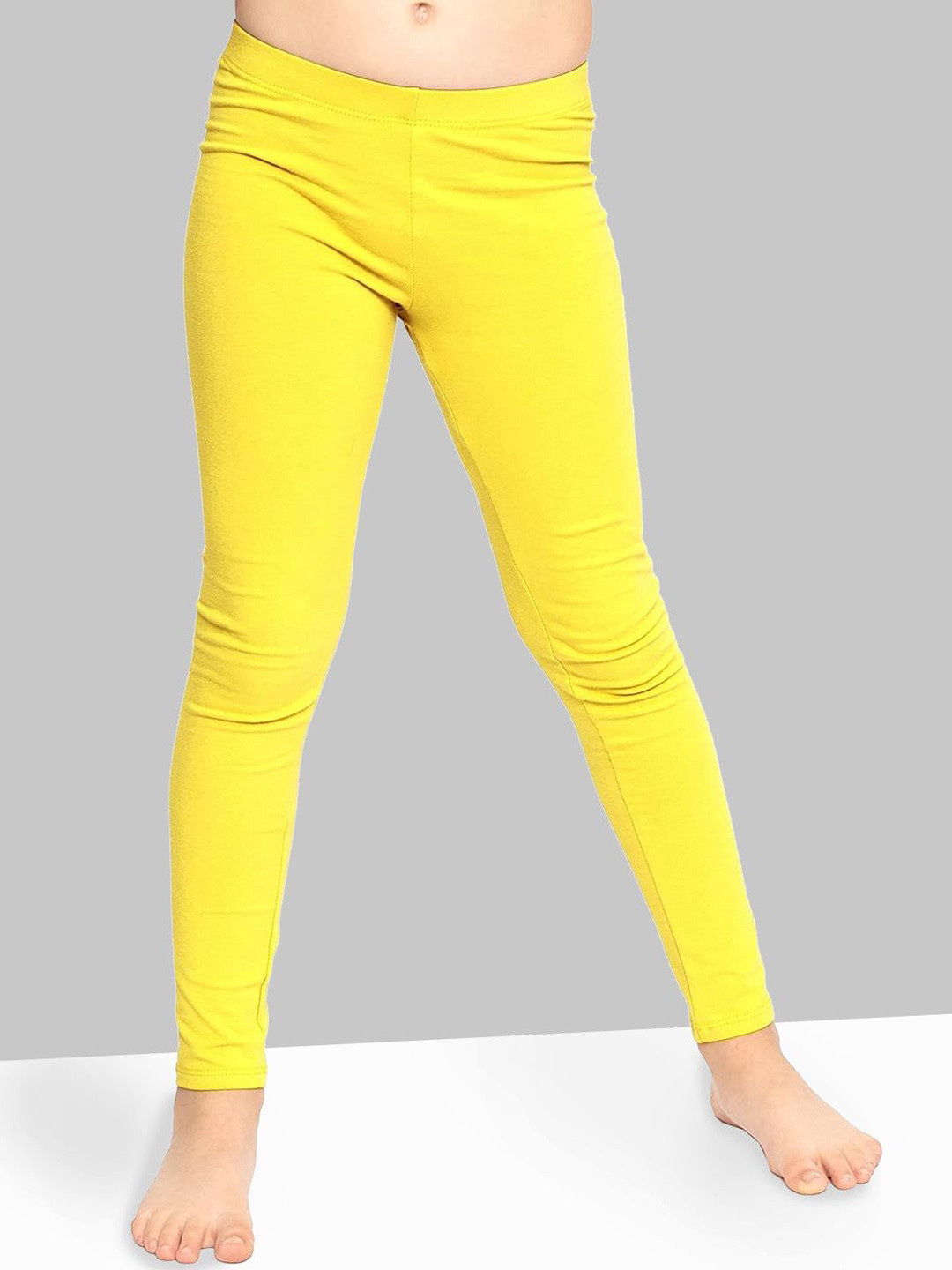 

BAESD Girls Pack Of 2 Ankle Length Leggings, Yellow