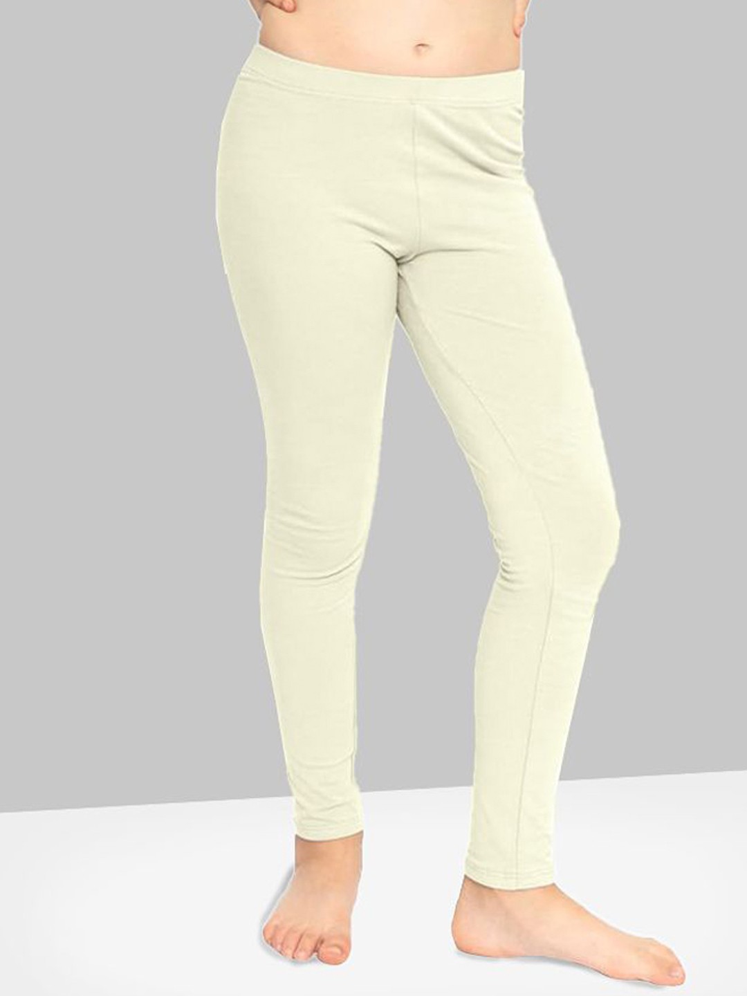 

Naughty Ninos Girls Pack Of 2 Ankle Length Leggings, Off white