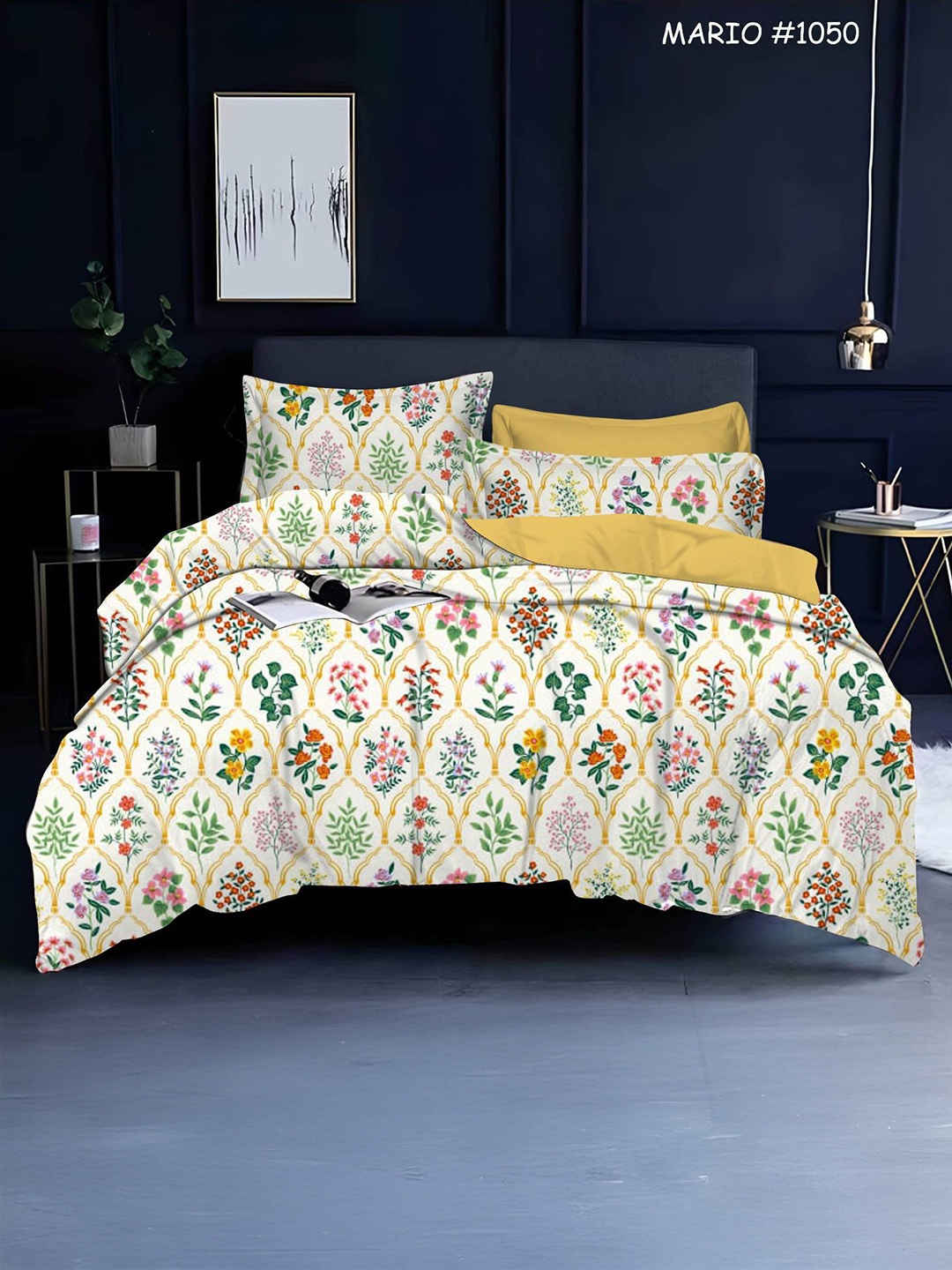 

Innovative Edge Cream-Coloured Geometric 180 TC King Bedsheet with 2 Pillow Covers