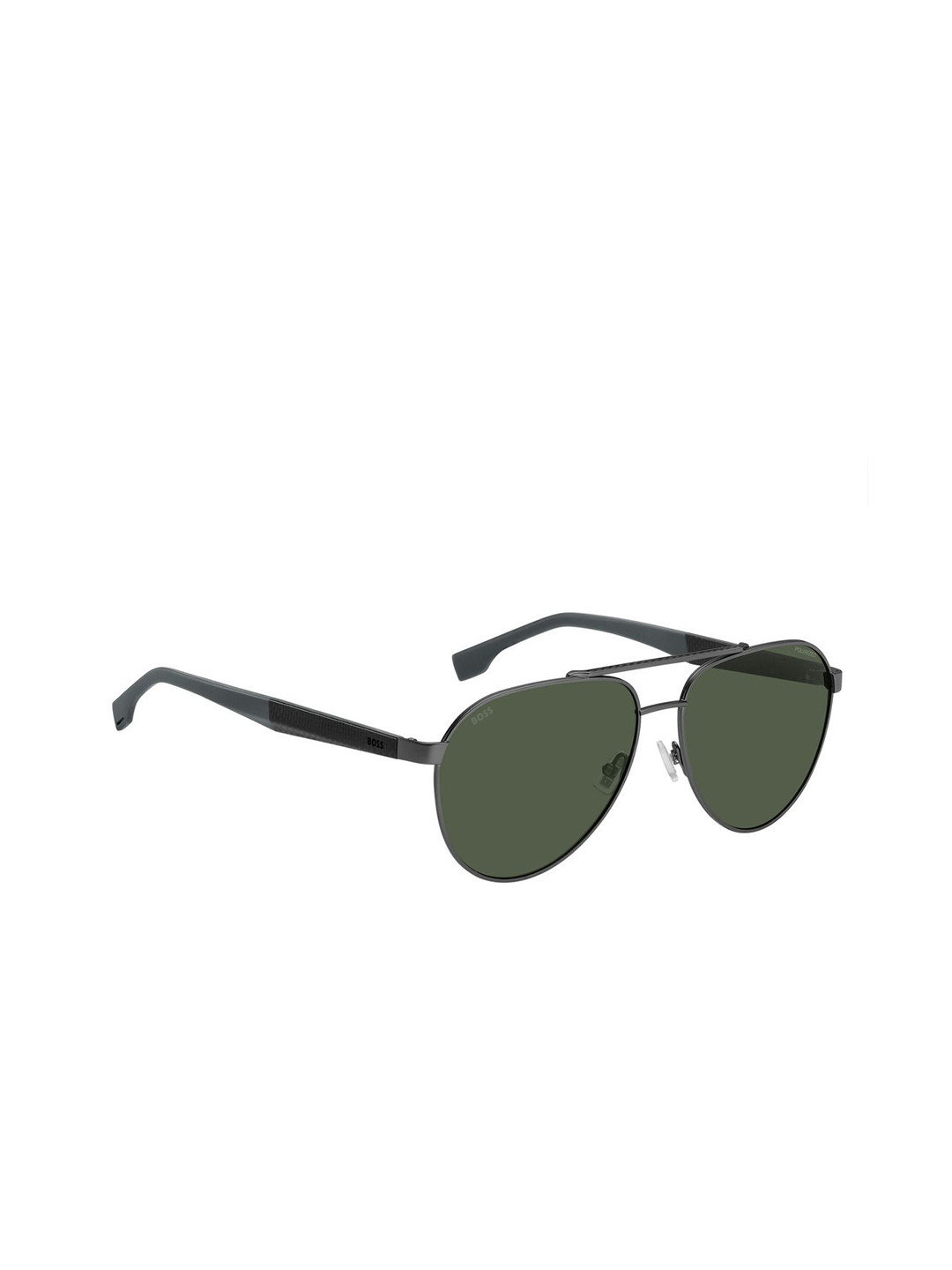 

Hugo Boss Men Aviator Sunglasses with UV Protected Lens 205924MFK60UC, Green