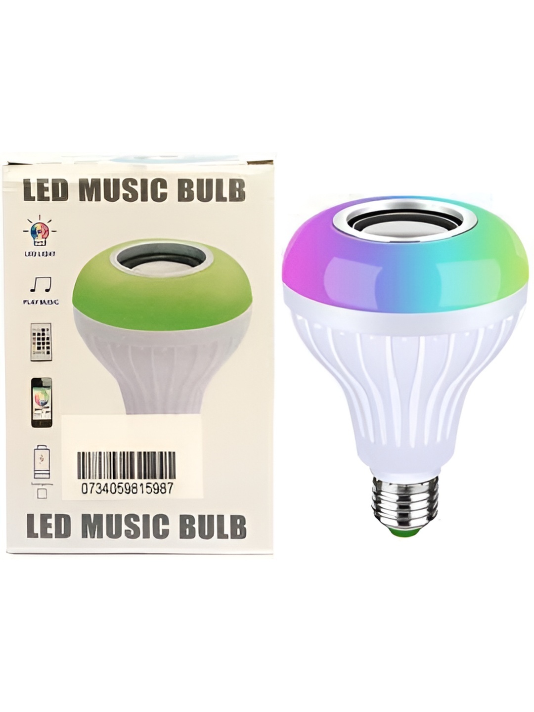 

SPARK WORLD White Bluetooth Speaker LED Smart Bulb