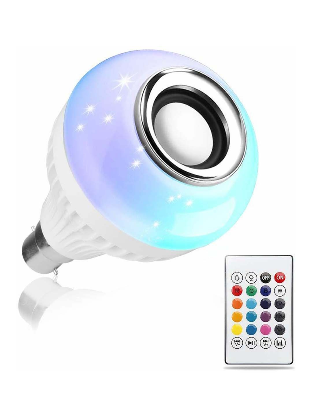 

SPARK WORLD White & Blue Wireless Music Playing Remote Controller Smart Bulb