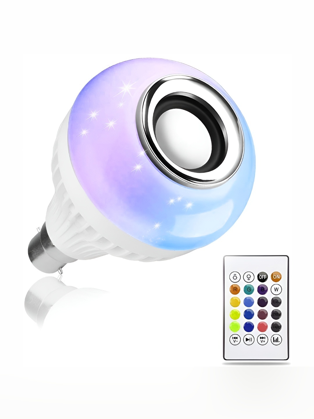 

SPARK WORLD White Bluetooth Speaker LED Smart Bulb