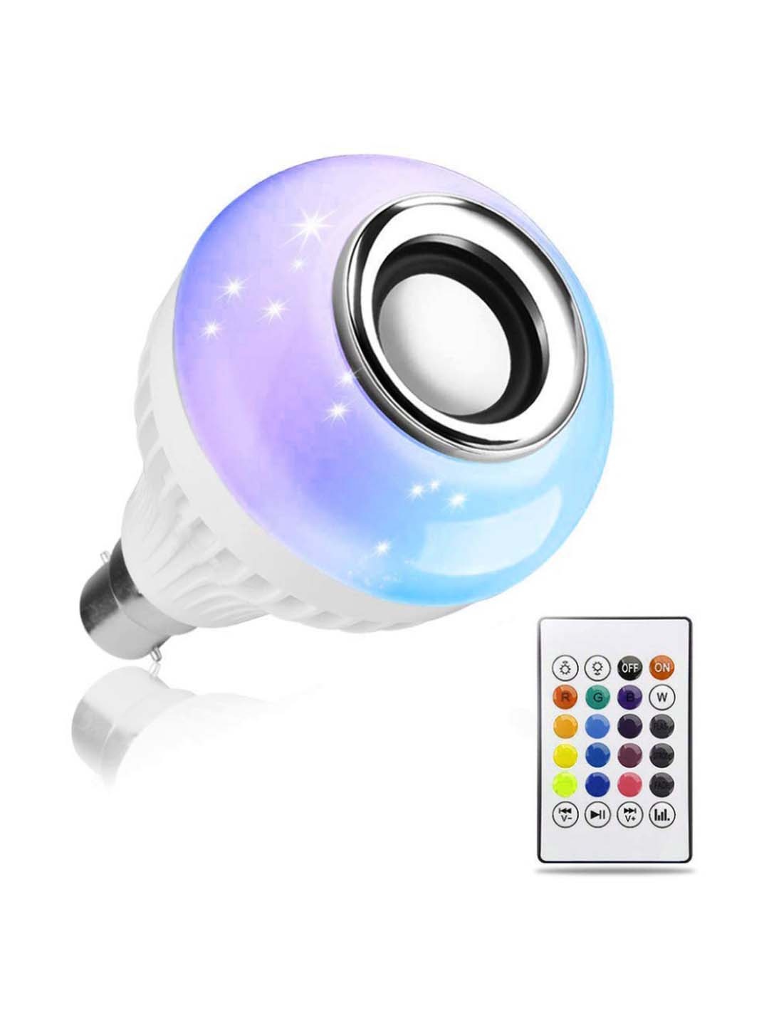 

SPARK WORLD White Wireless Music Playing Remote Controller Smart Bulb