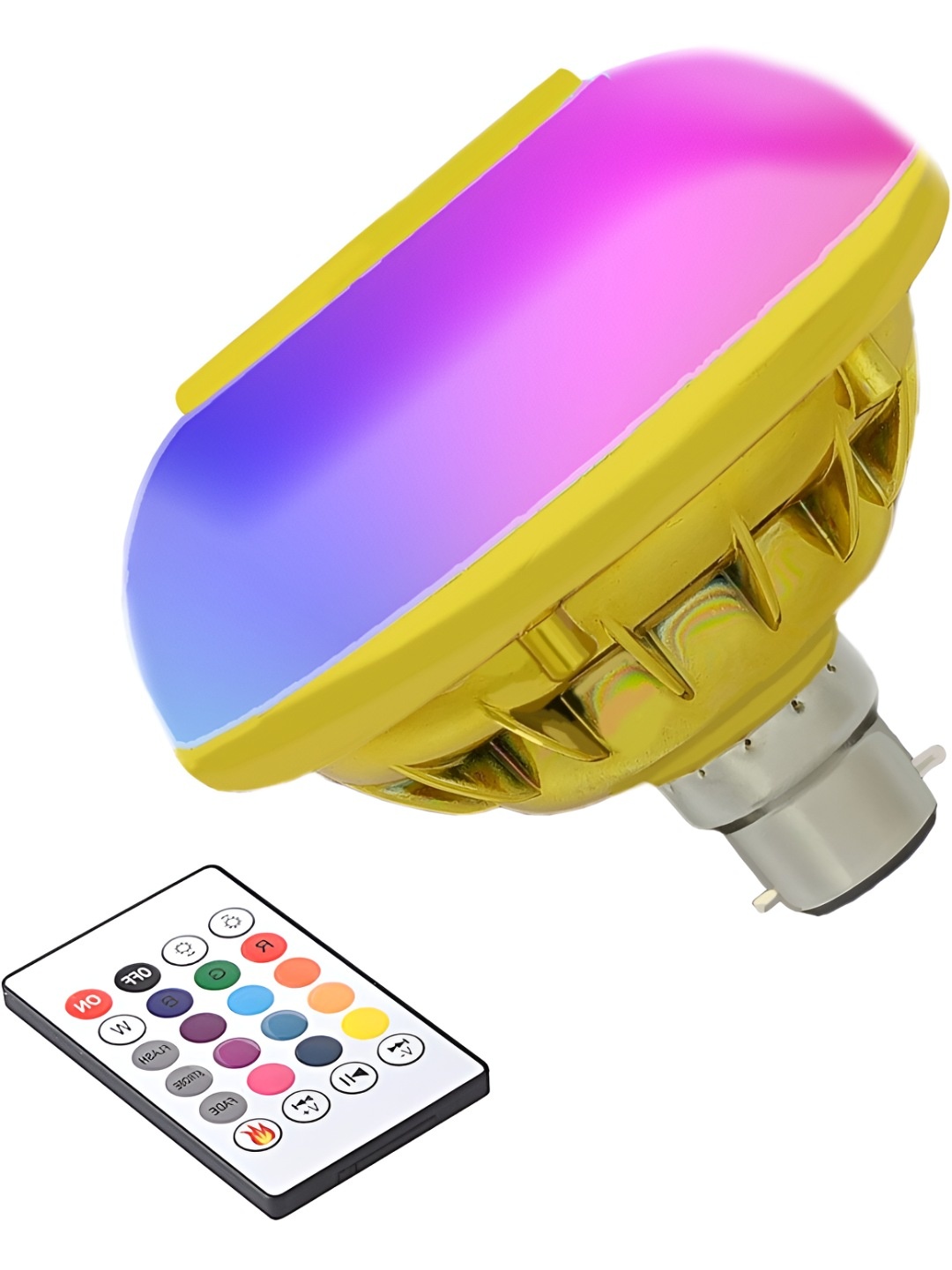 

SPARK WORLD Gold Toned & White Bluetooth LED Smart Bulb