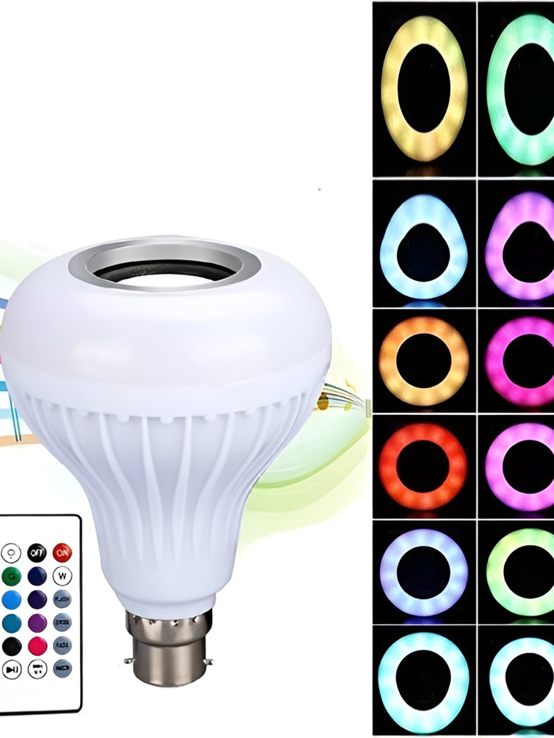 

SPARK WORLD White Bluetooth Speaker LED Smart Bulb