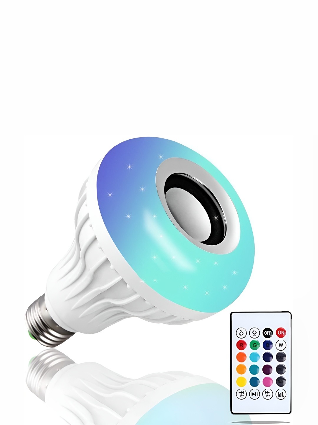

SPARK WORLD White Wireless Music Playing Remote Controller LED Bulb