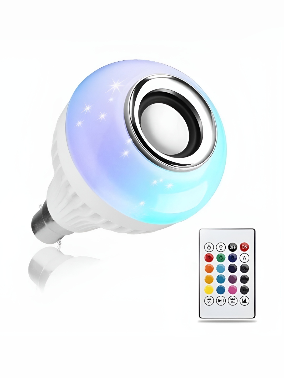 

SPARK WORLD White Wireless Music Playing Remote Controller LED Bulb