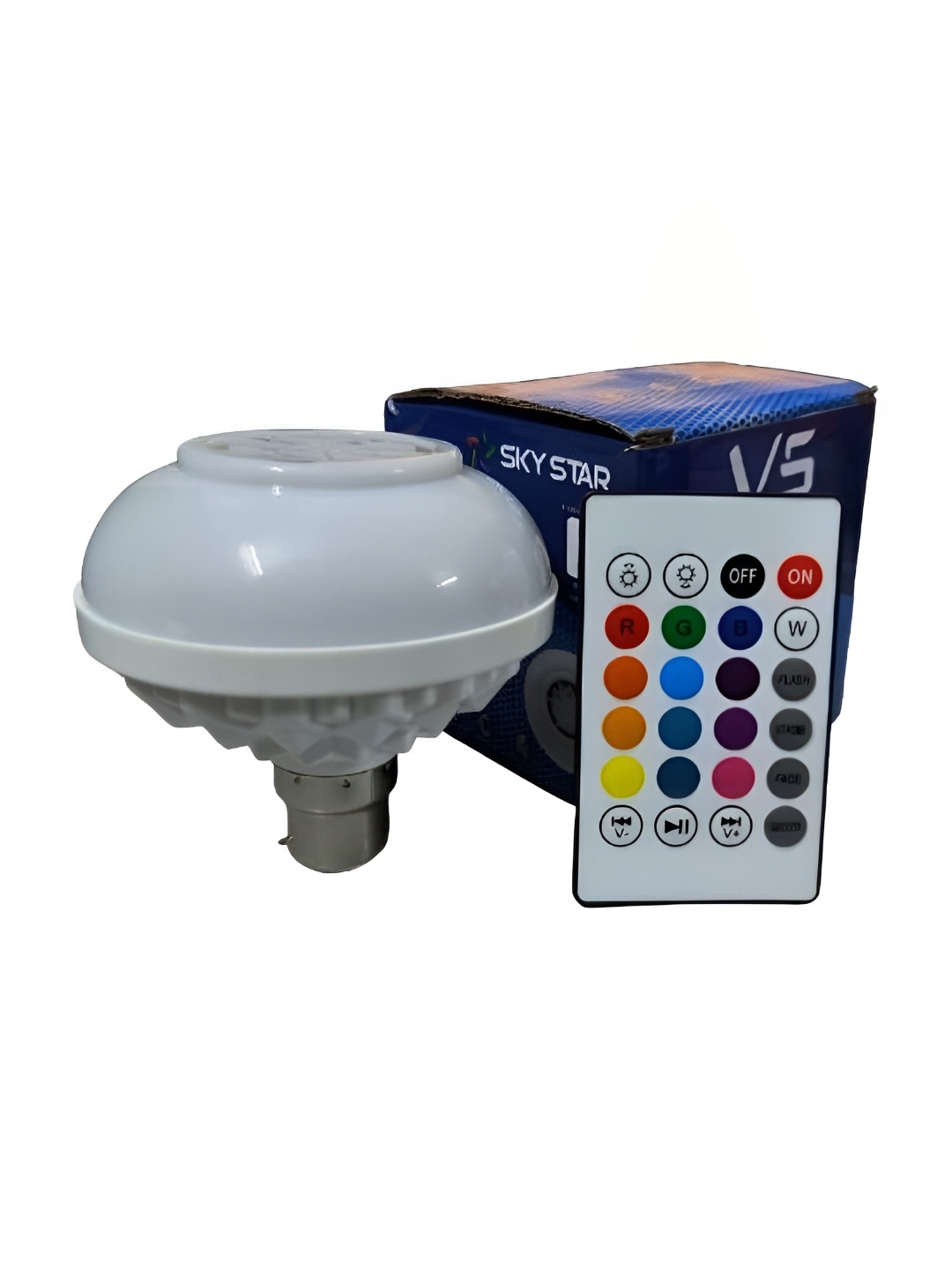 

SPARK WORLD White Wireless Music Playing Remote Controller Smart Bulb