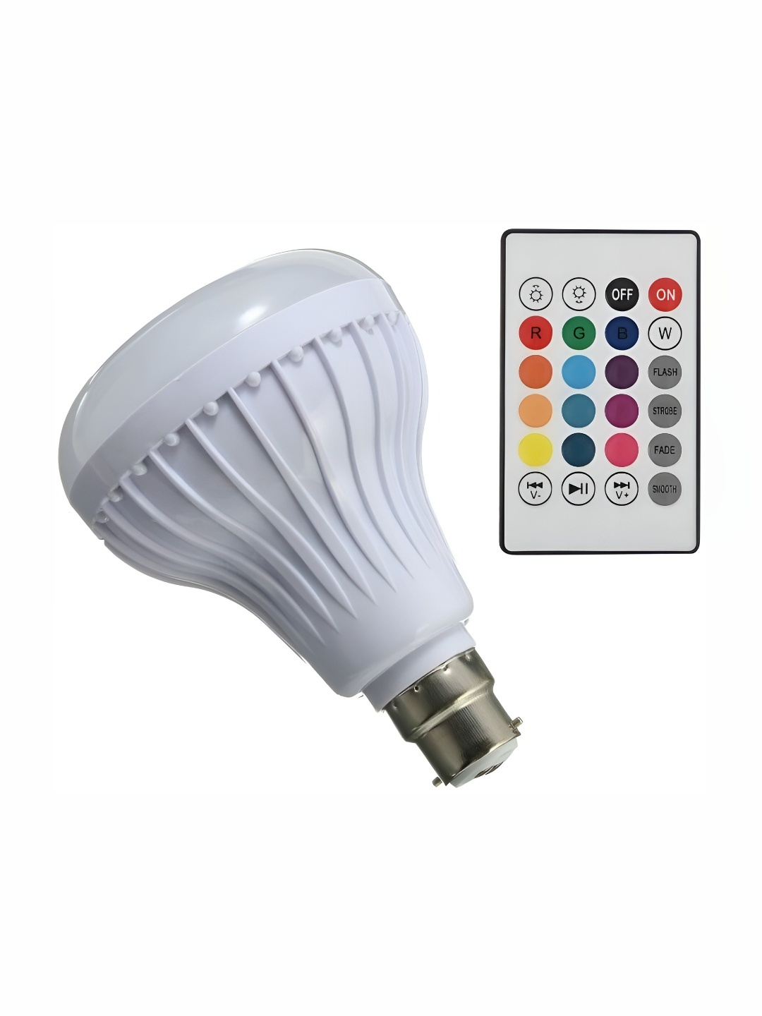 

SPARK WORLD White Bluetooth LED Smart Bulb With Remote, Multi