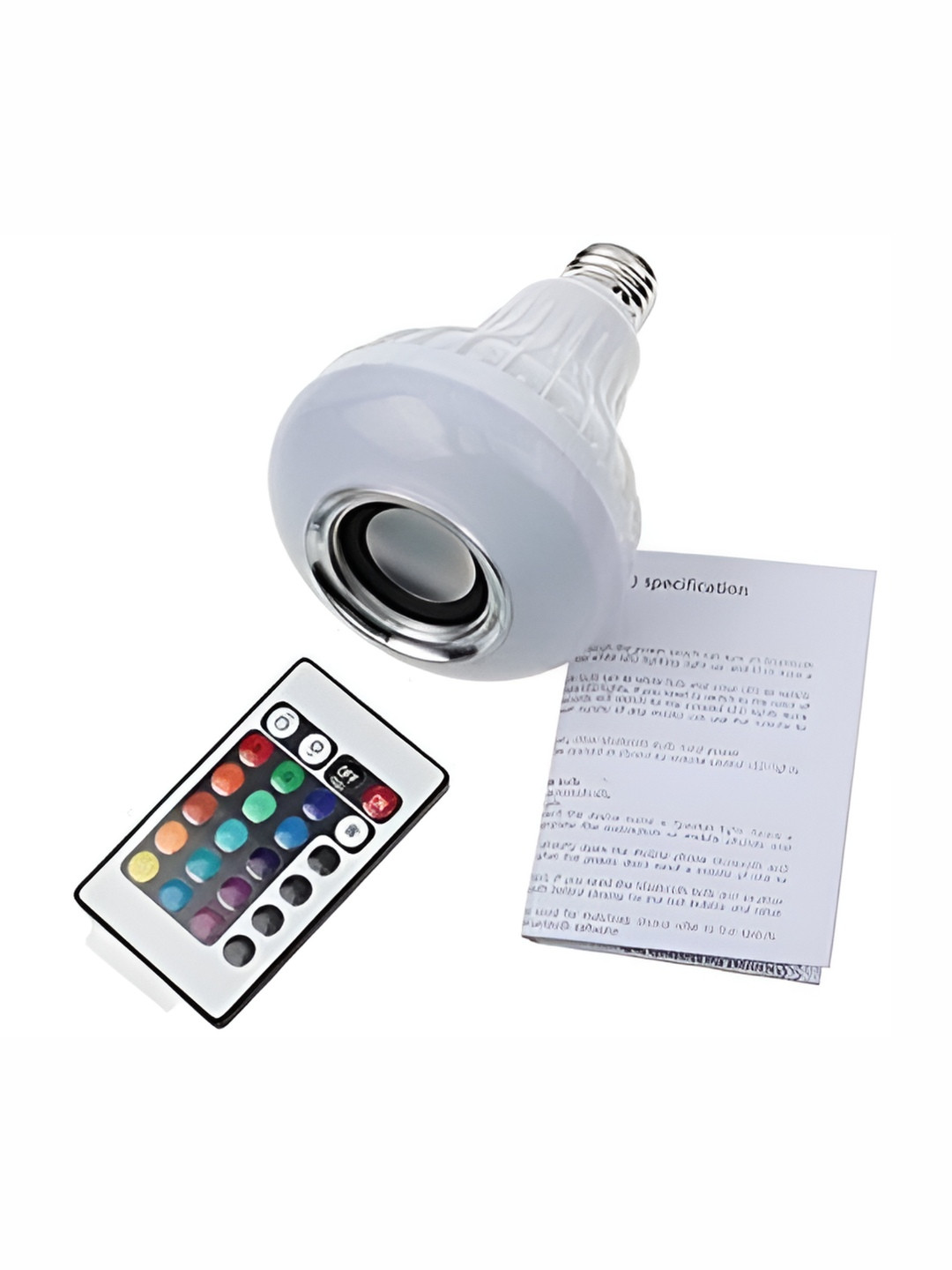 

SPARK WORLD White Wireless Music Playing Remote Controller LED Smart Bulb