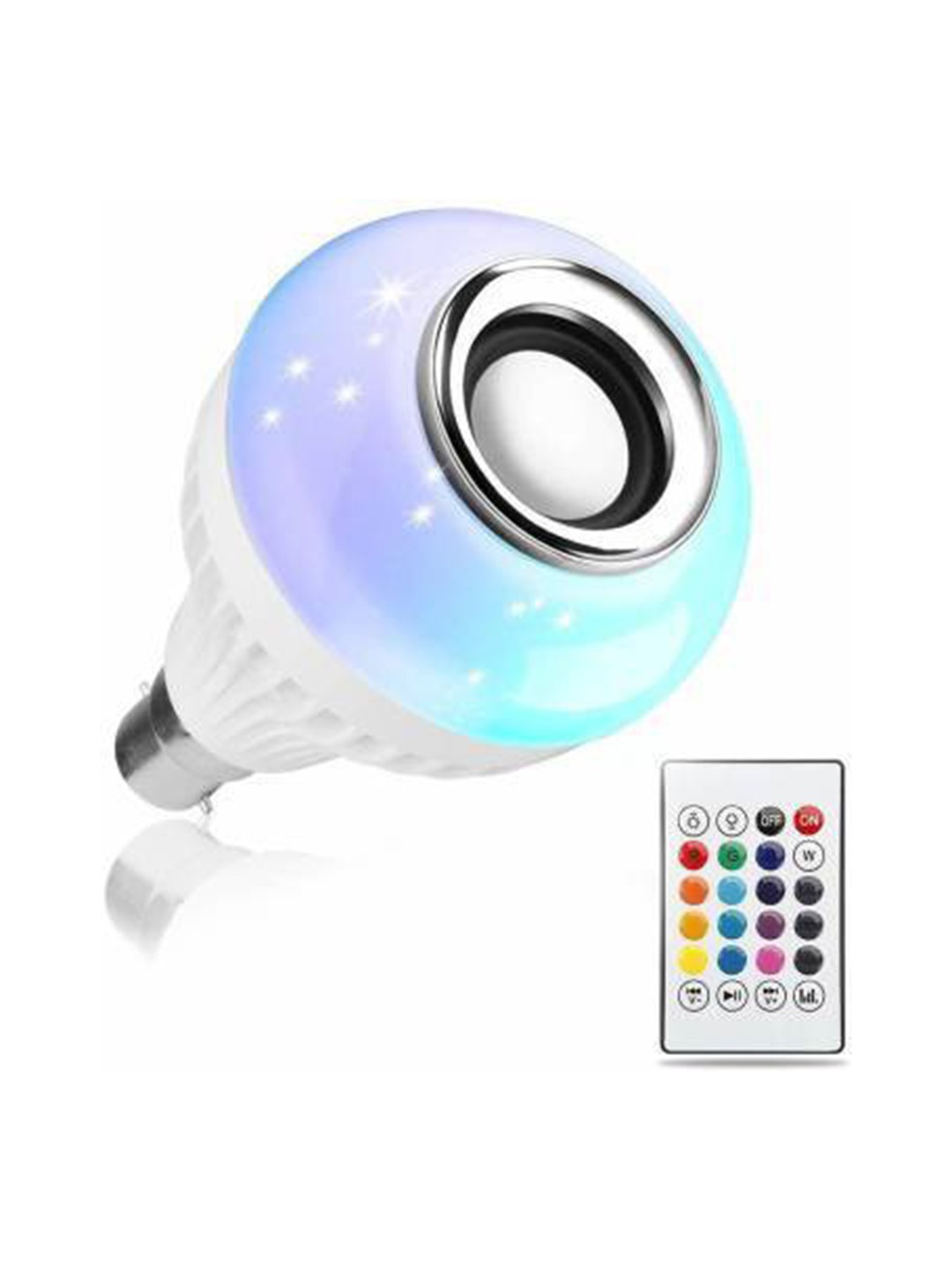 

SPARK WORLD White Wireless Music Playing Remote Controller LED Bulb