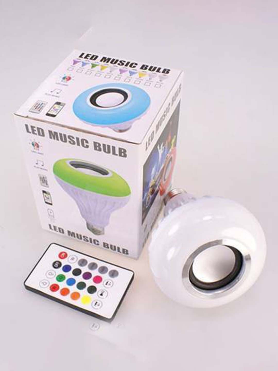 

SPARK WORLD White Wireless Music Playing Remote Controller LED Bulb