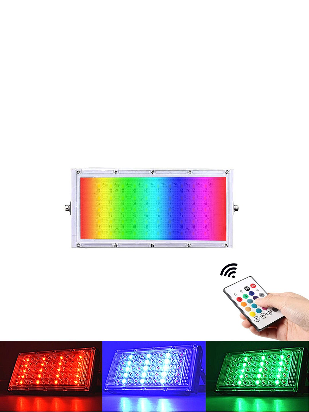 

SPARK WORLD White & Green Bluetooth Rectangle LED Smart Light