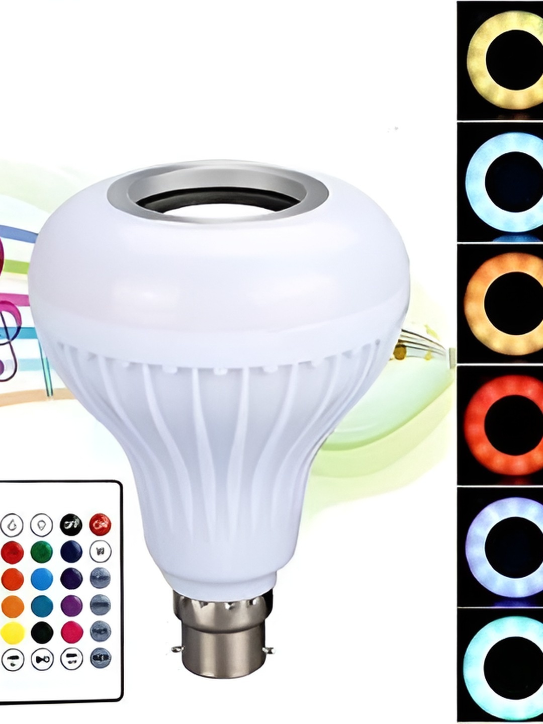 

SPARK WORLD White Bluetooth Speaker LED Smart Bulb