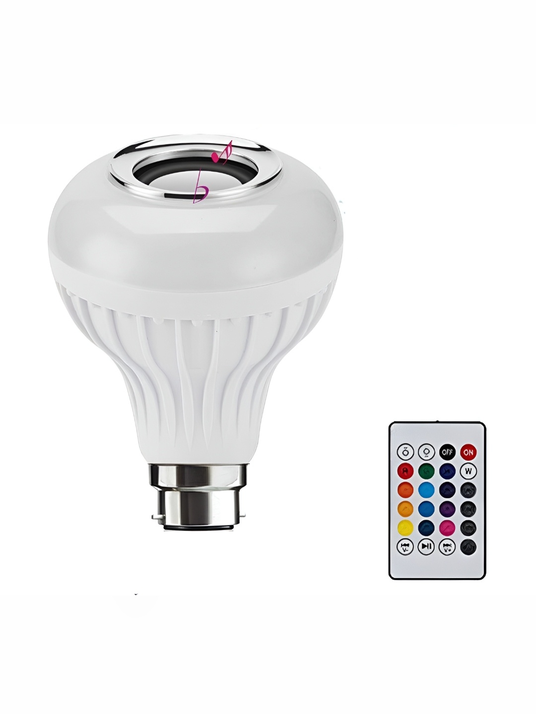 

SPARK WORLD White Wireless Music Playing Remote Controller Smart Bulb