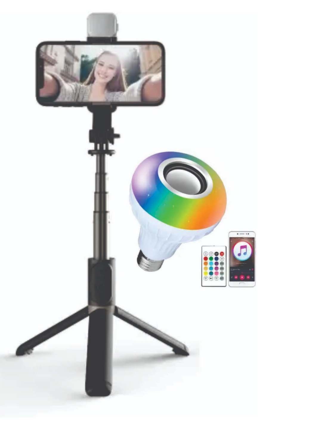 

SPARK WORLD White Wireless Music Playing Remote Controller LED Bulb