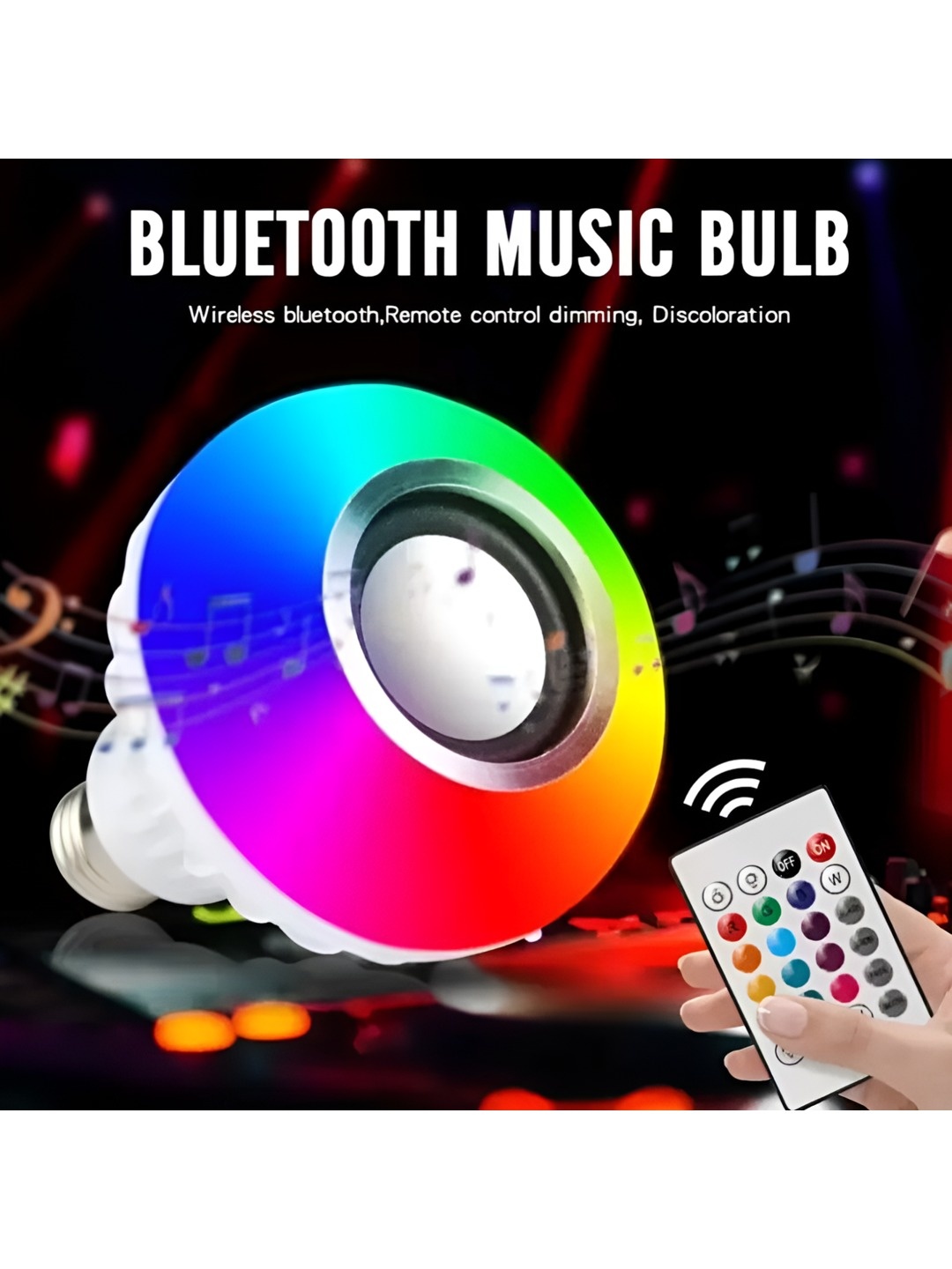 

SPARK WORLD White Bluetooth Speaker LED Smart Bulb