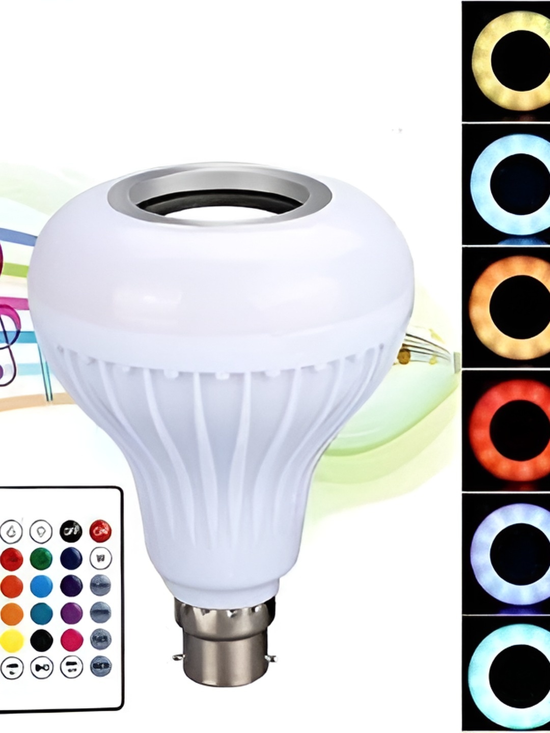 

SPARK WORLD White Bluetooth Speaker LED Smart Bulb