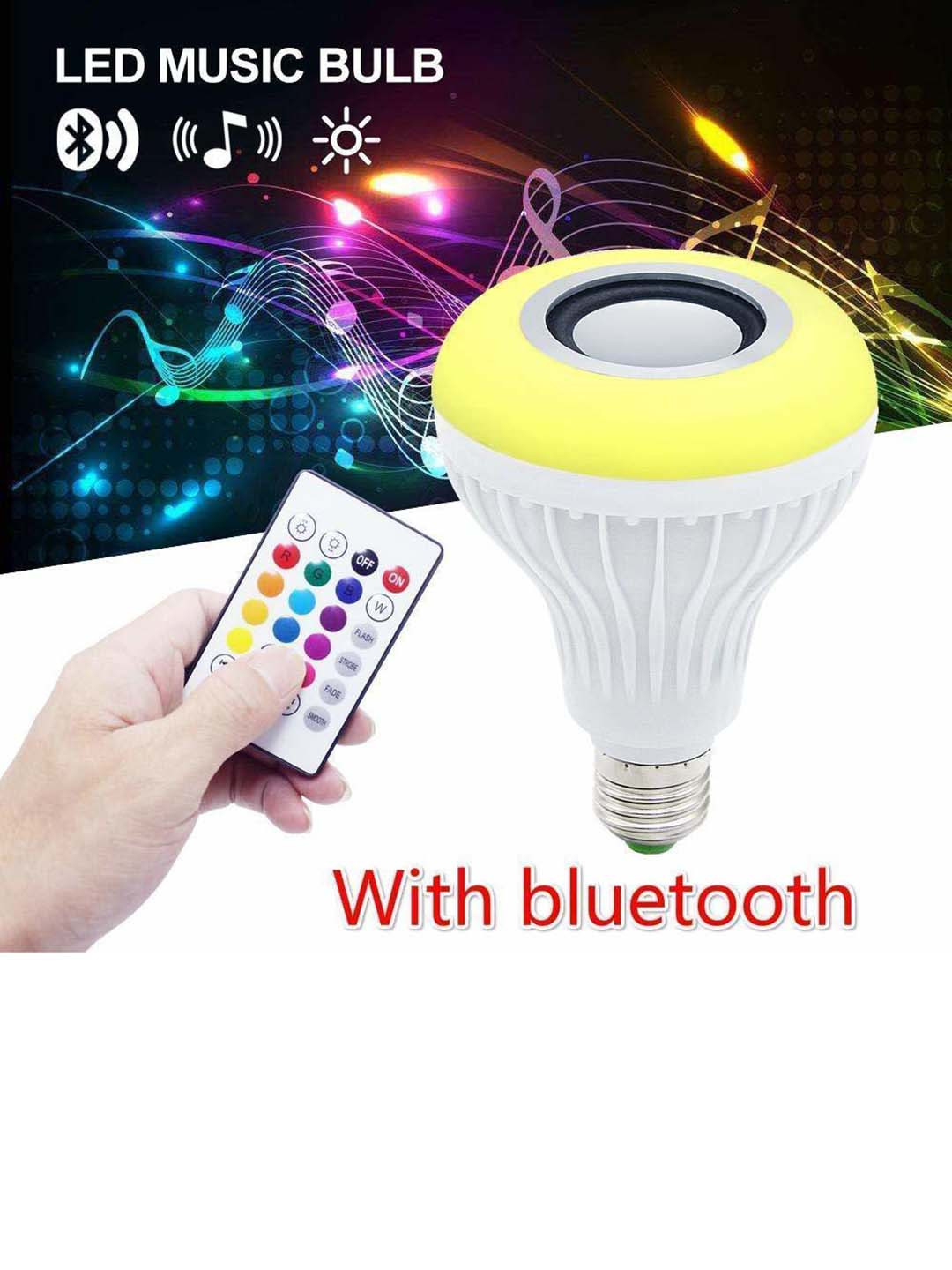 

SPARK WORLD White Wireless Music Playing Remote Controller Smart Bulb