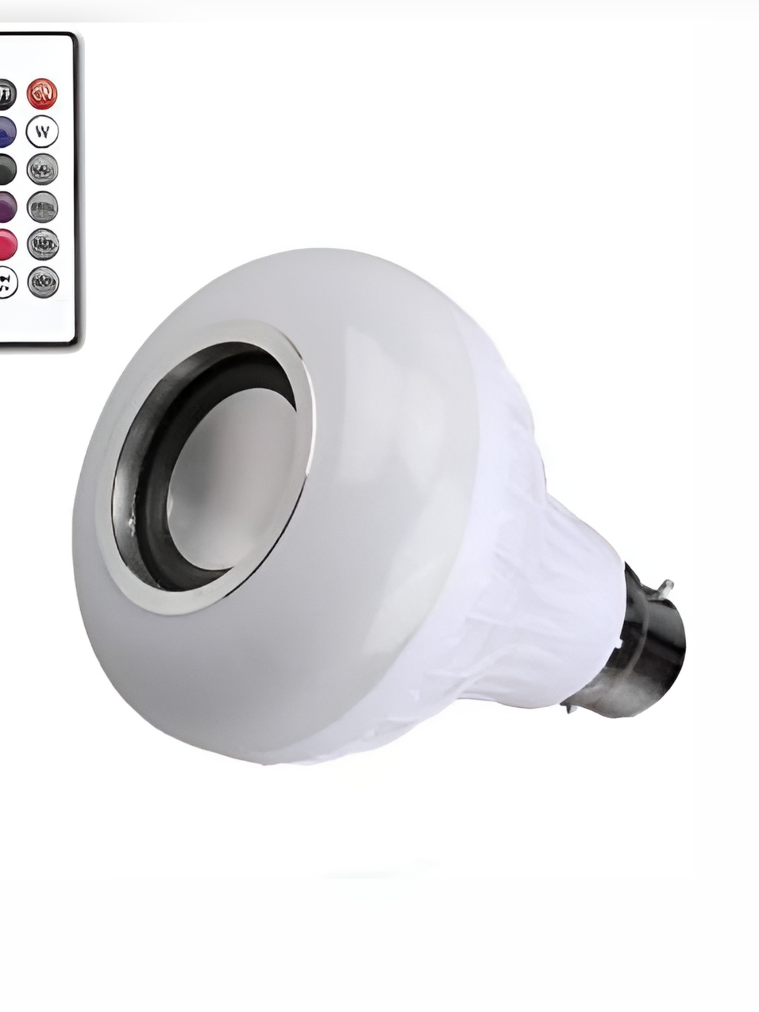 SPARK WORLD White Wireless Music Playing Remote Controller LED Bulb