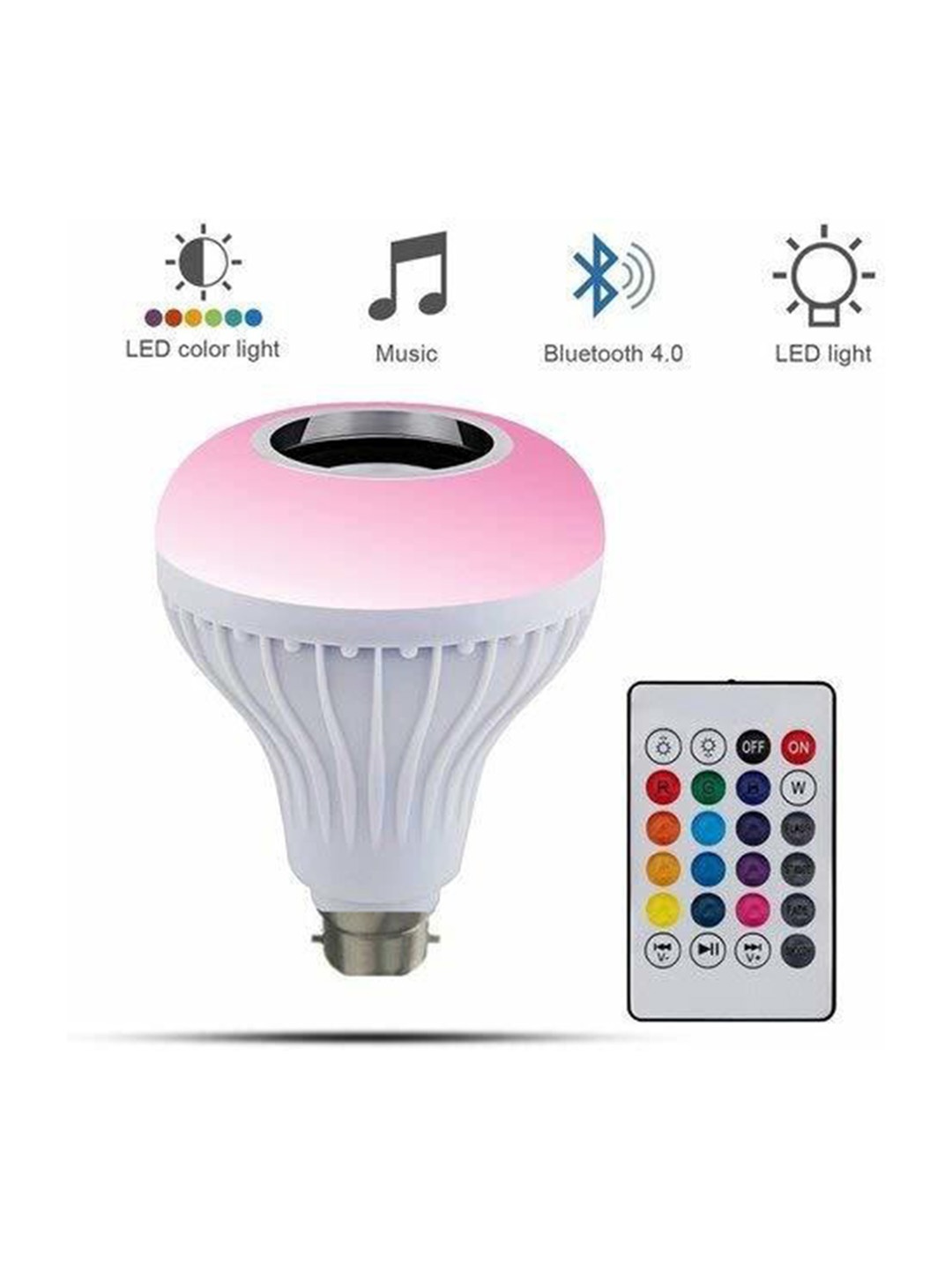 

SPARK WORLD White Bluetooth Speaker LED Smart Bulb