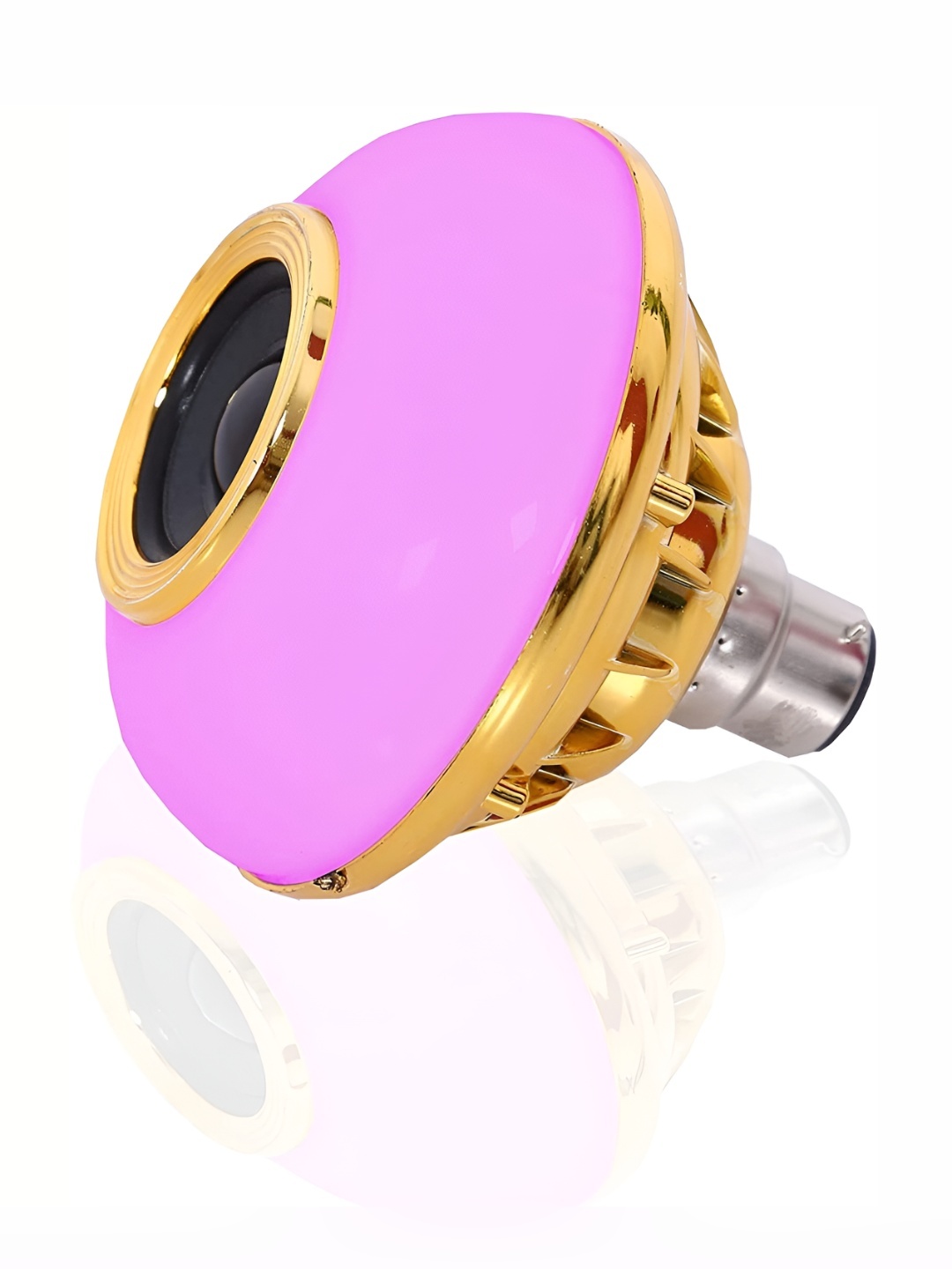 

SPARK WORLD Gold Toned & Pink Wireless Music Playing Remote Controller LED Bulb