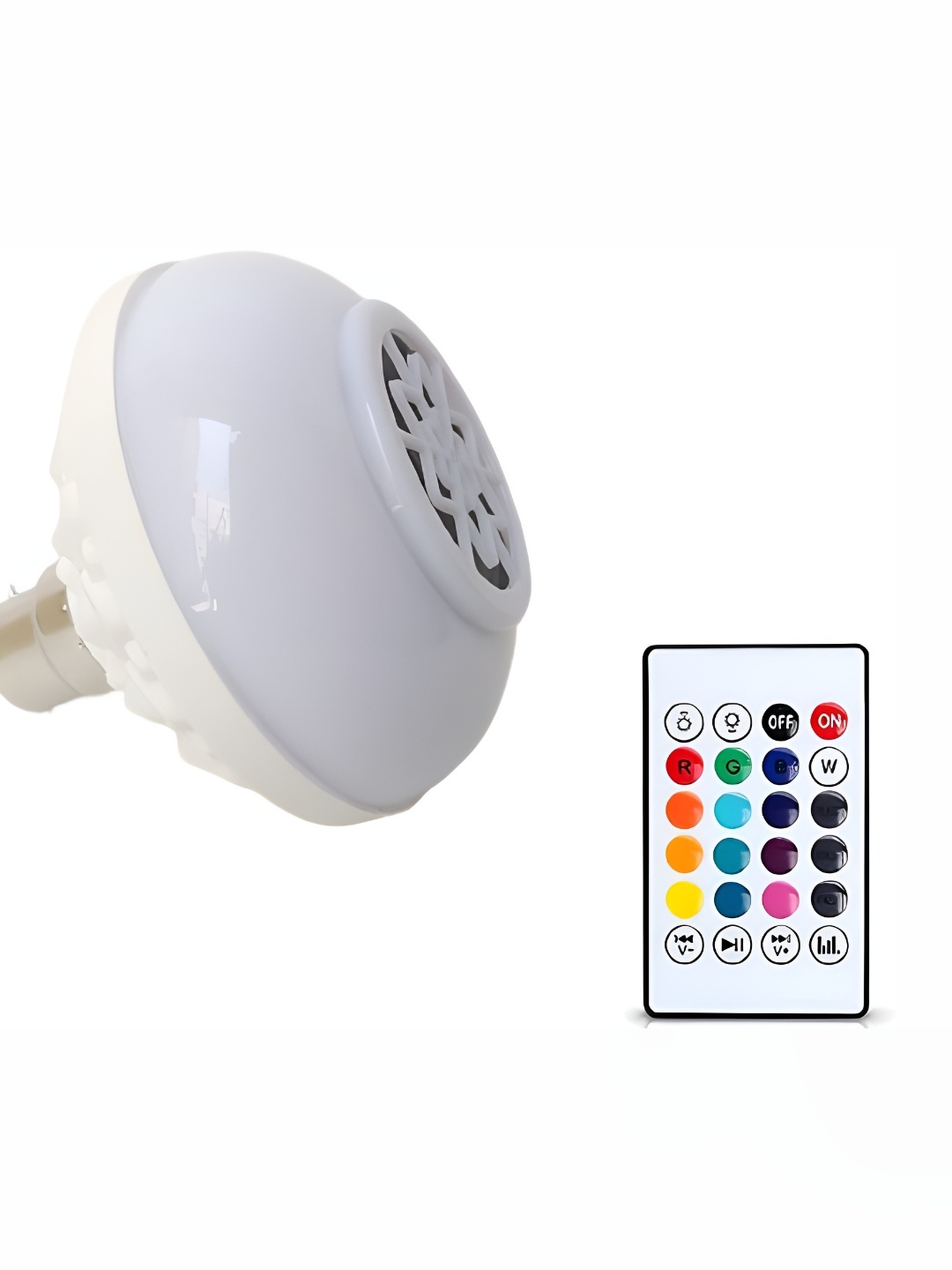 

SPARK WORLD White Wireless Music Playing Remote Controller LED Smart Bulb