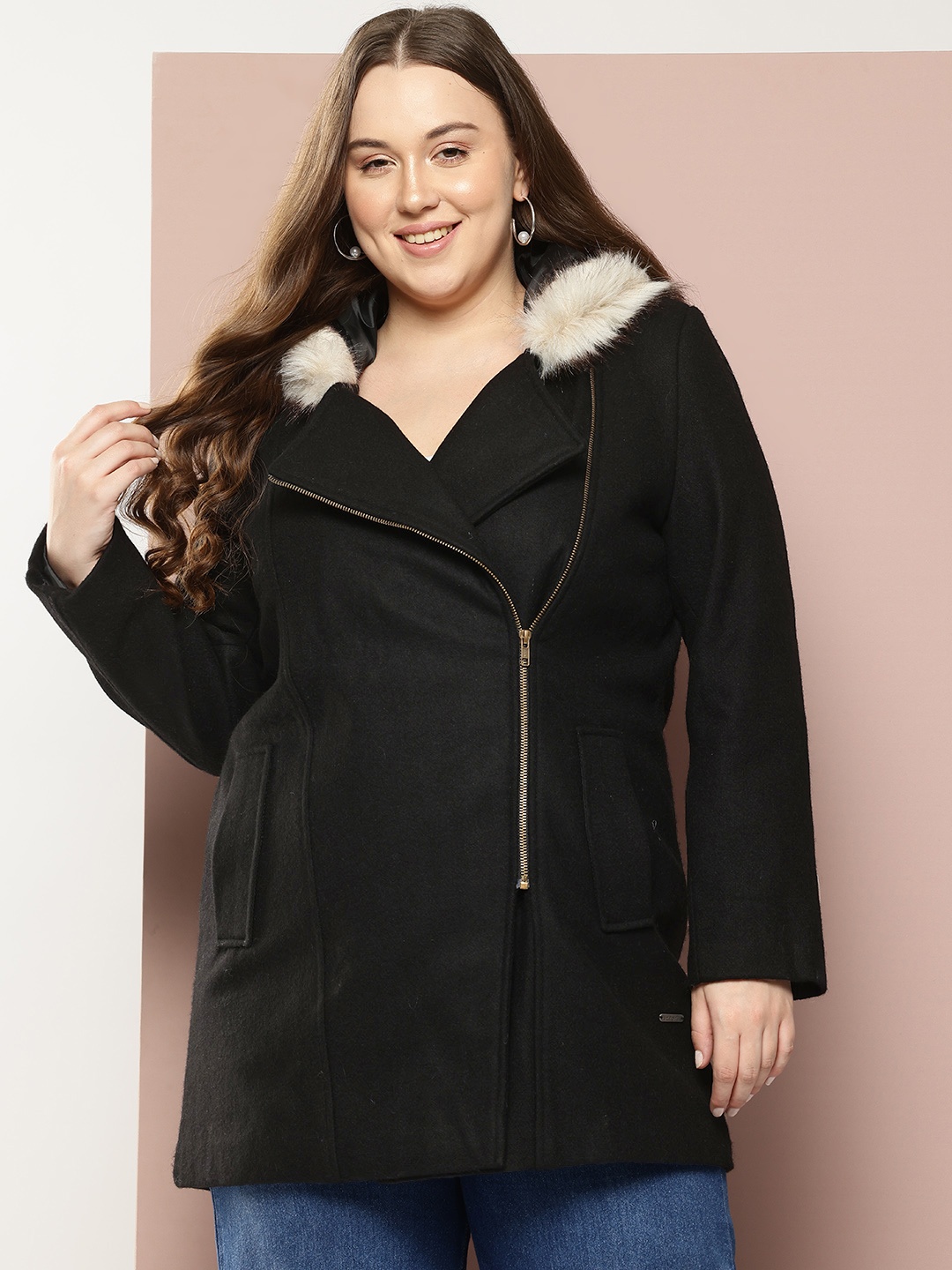 

Sztori Plus Size Parka Jacket, Black