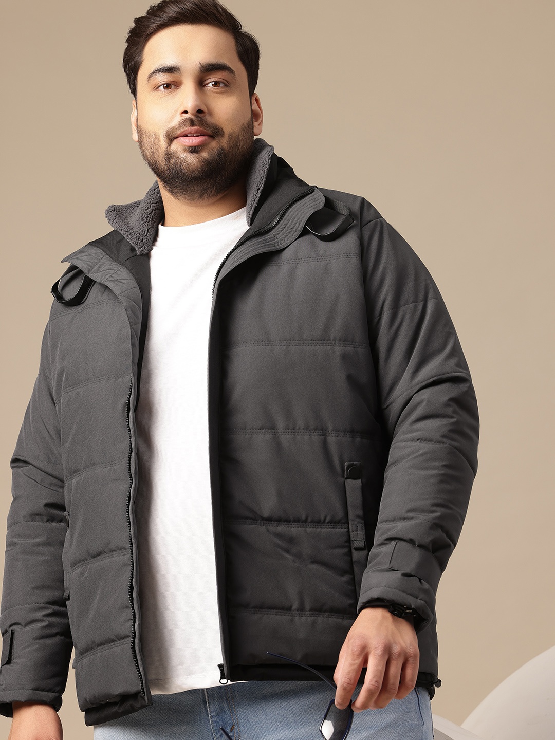 

Sztori Plus-Size Puffer Jacket, Charcoal
