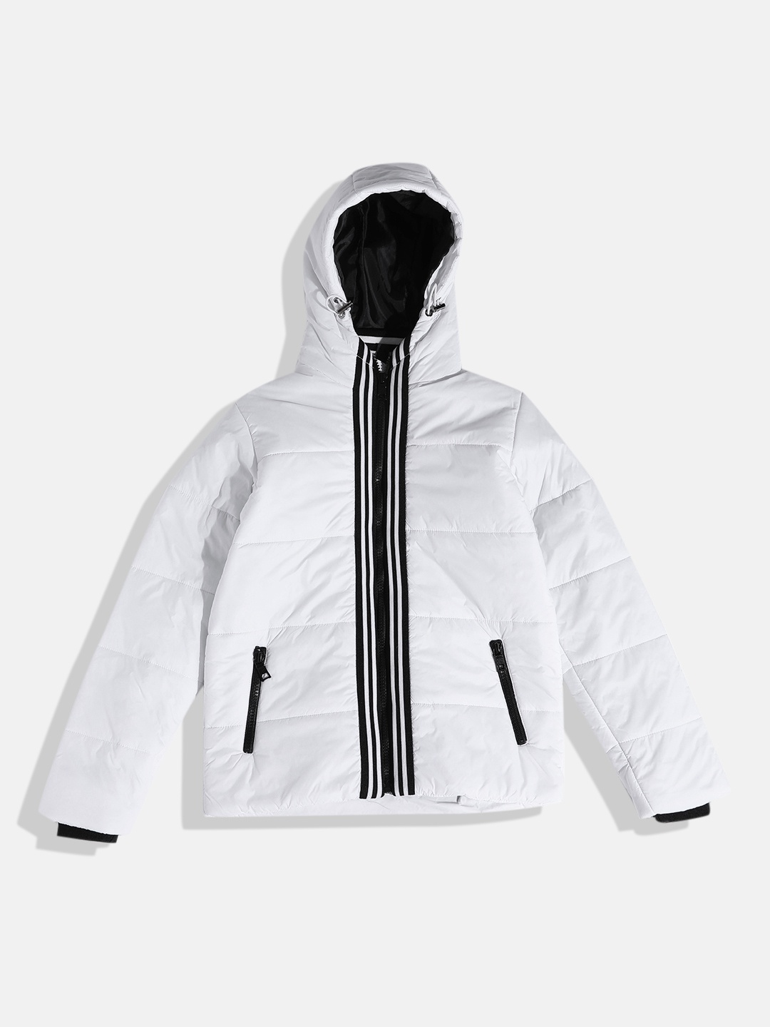 

Nautica Boys Self Design Padded Jacket, White