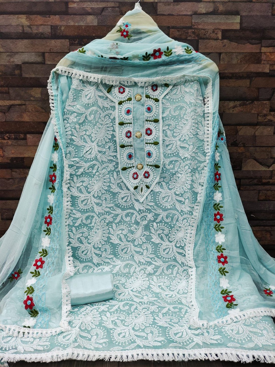 

ZEEPKART Unstitched Dress Material, Transparent
