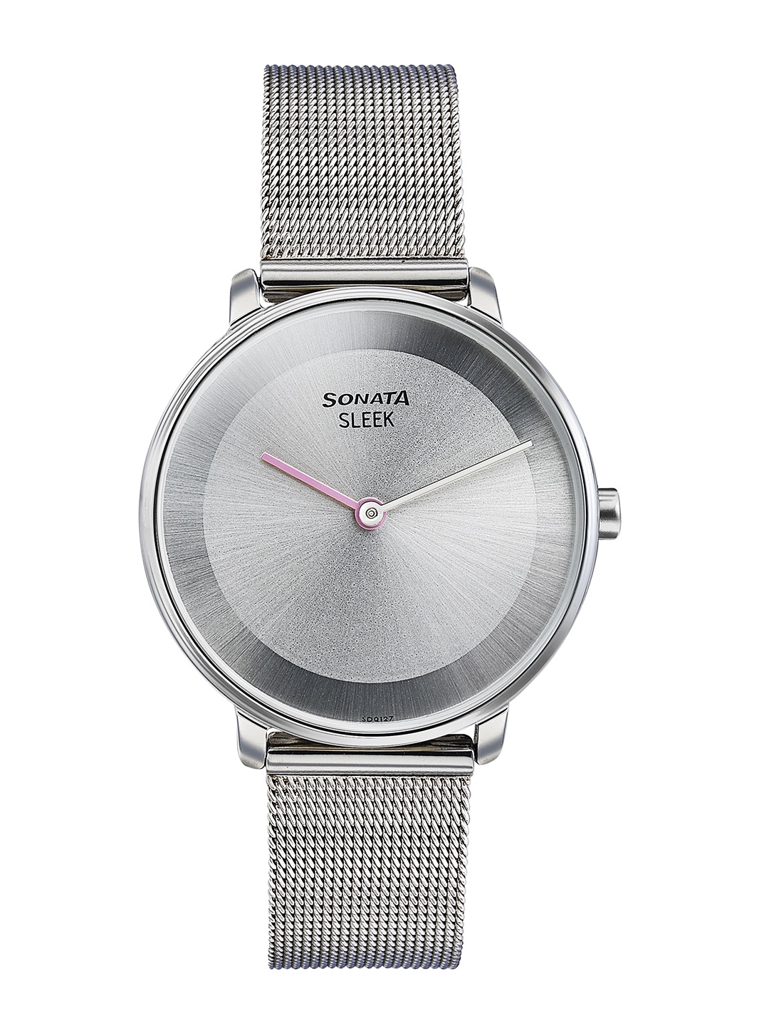 

Sonata Sleek Women Round Dial & Stainless Steel Straps Analogue Watch 8191SM01, Silver