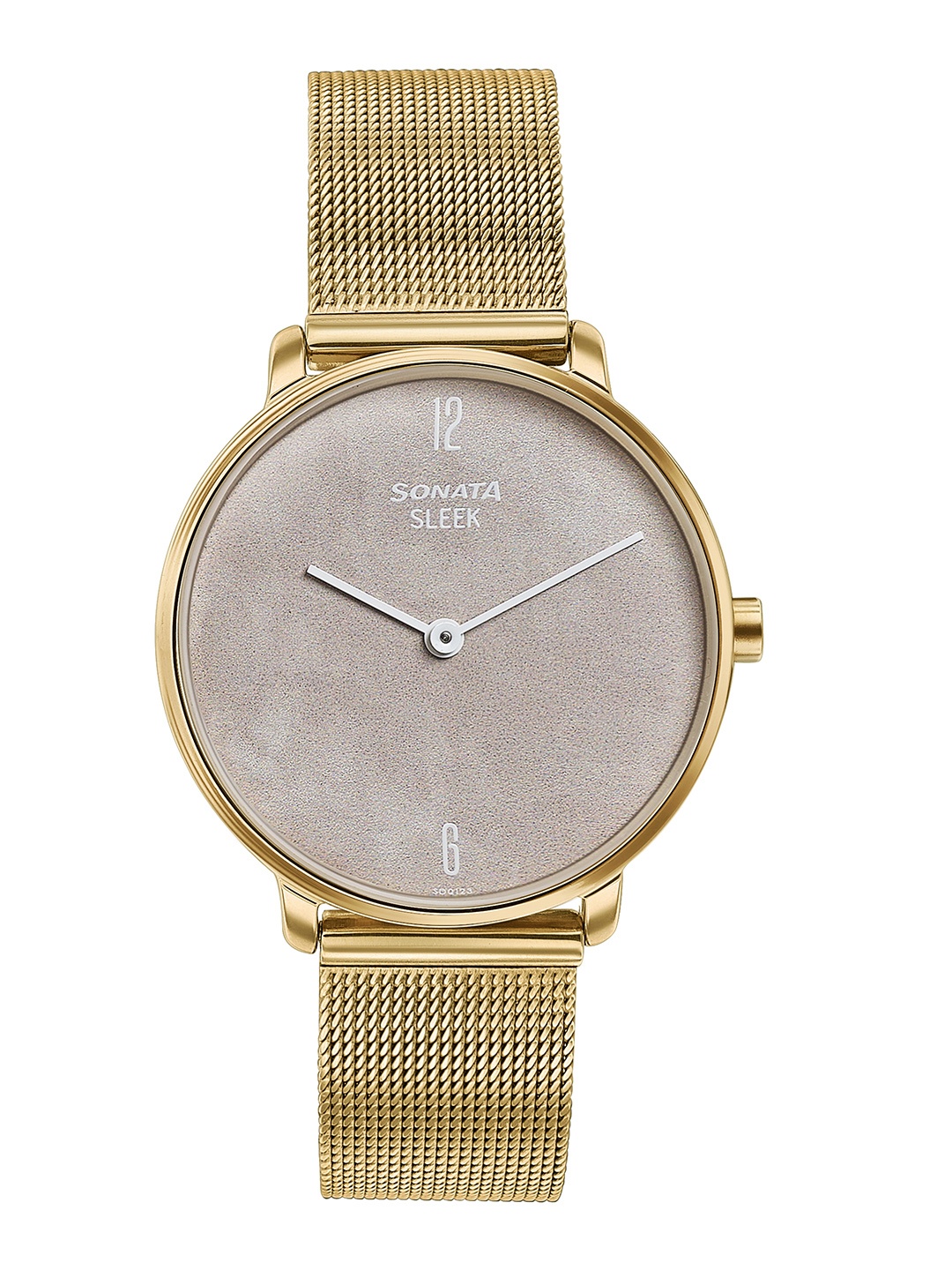 

Sonata Sleek Women Round Dial & Stainless Steel Straps Analogue Watch 8191YM01, Yellow