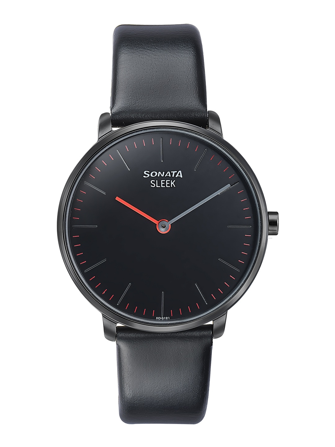 

Sonata Sleek Women Round Dial & Leather Straps Analogue Watch 8191NL01, Black