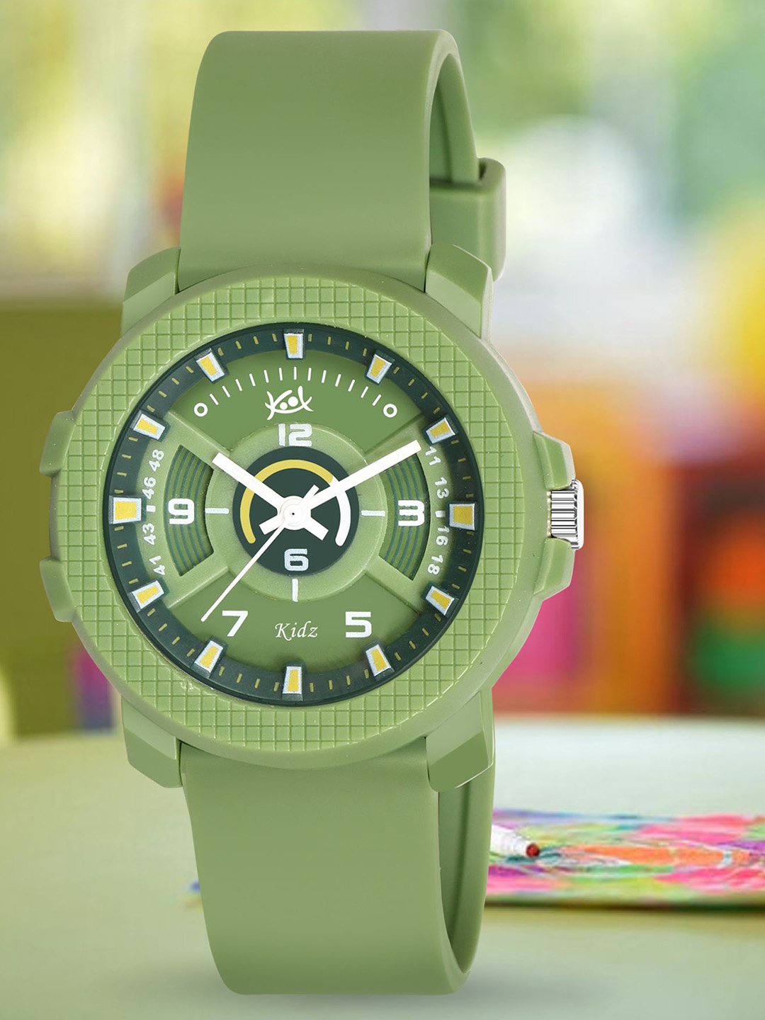 

Kool Kidz Unisex Printed Dial & Analogue Watches Koolkidz Watch KK 410 GREEN