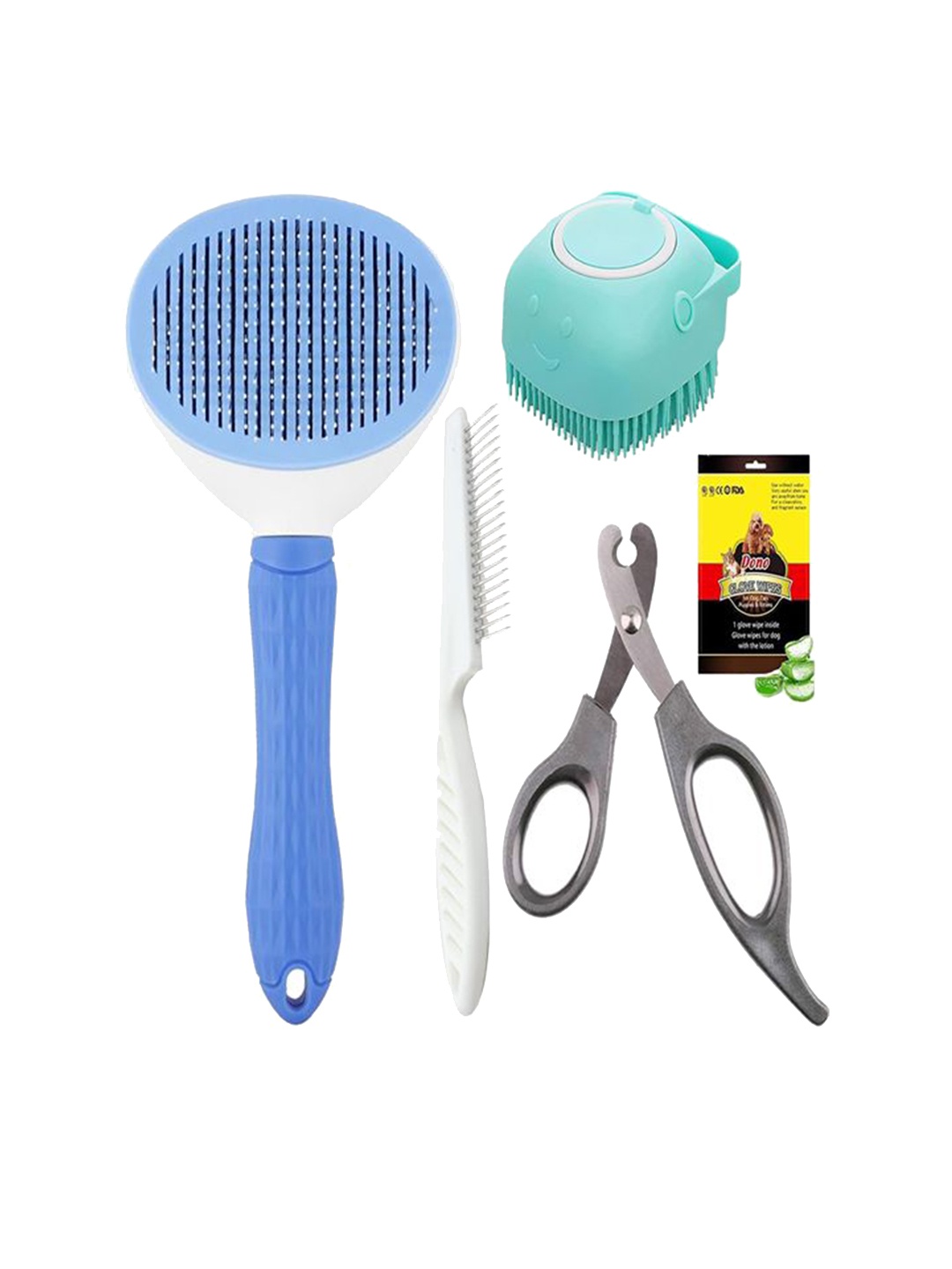 

Emily pets Dog Brush Grooming Care Kit, Blue