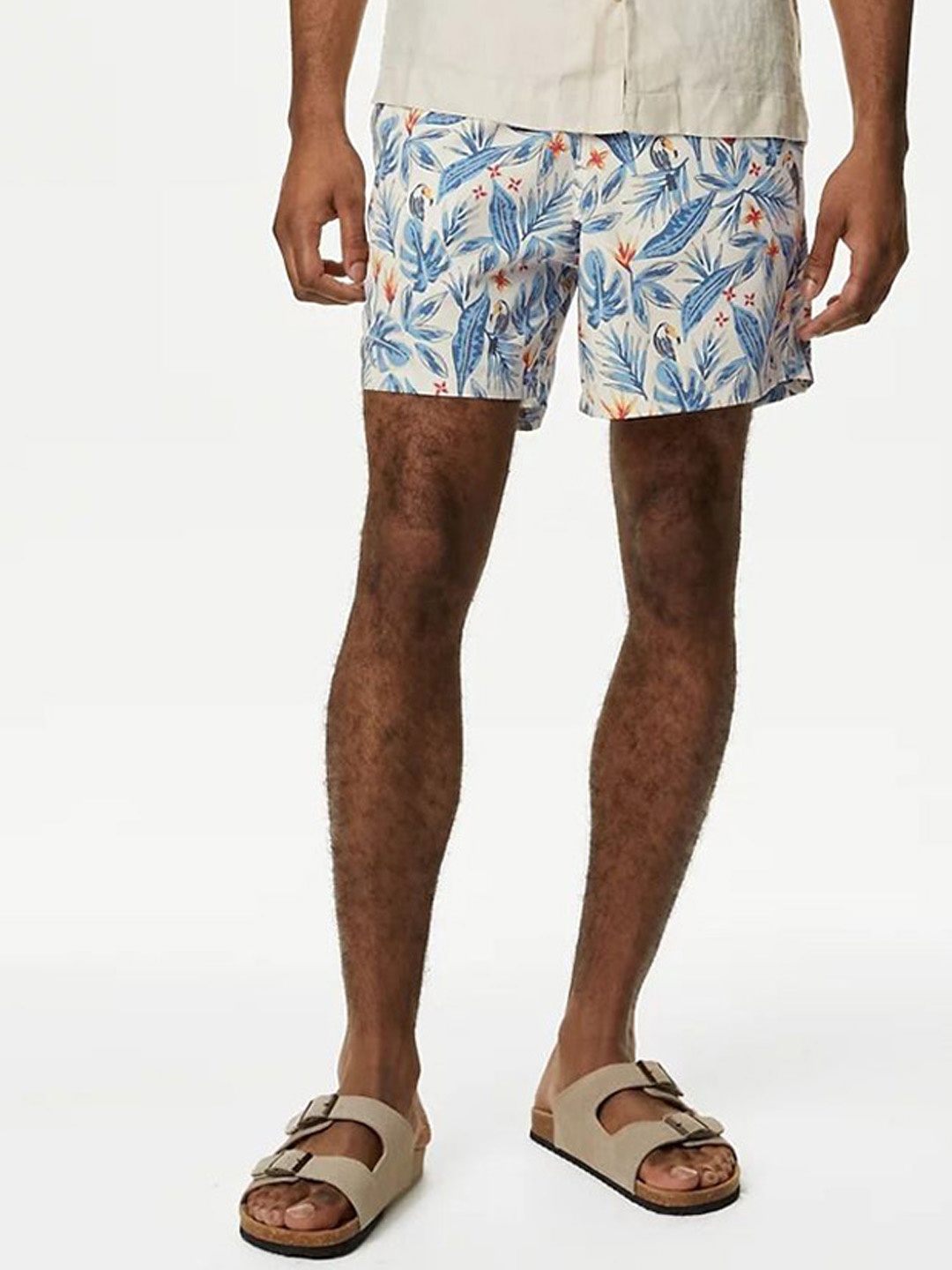 

Marks & Spencer Pure Polyester Printed Swim Bottoms, White